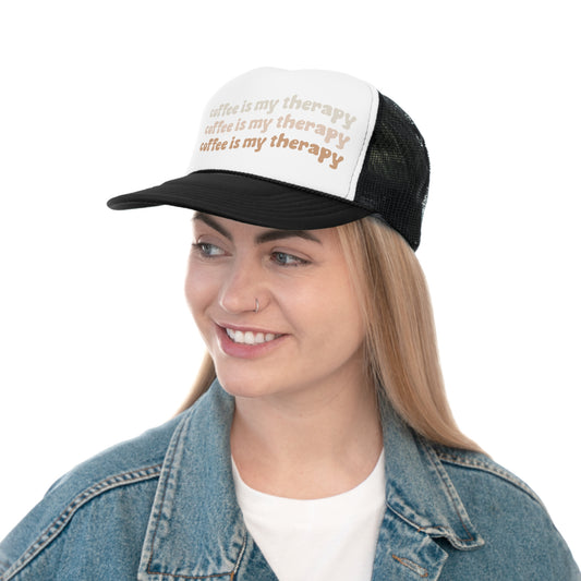 Coffee Is My Therapy Trucker Hat