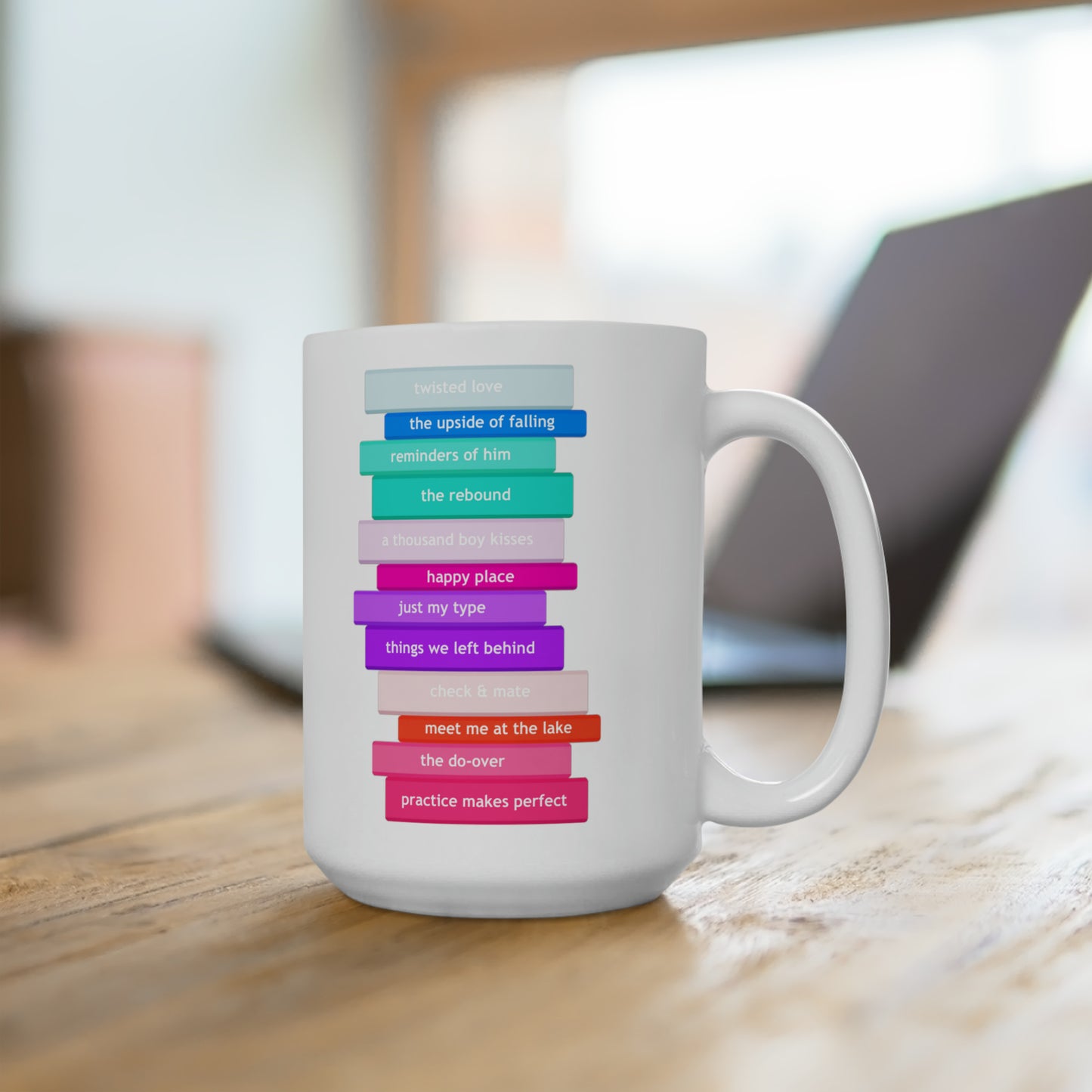 Romance Book Stack (Ceramic Mug 15oz)