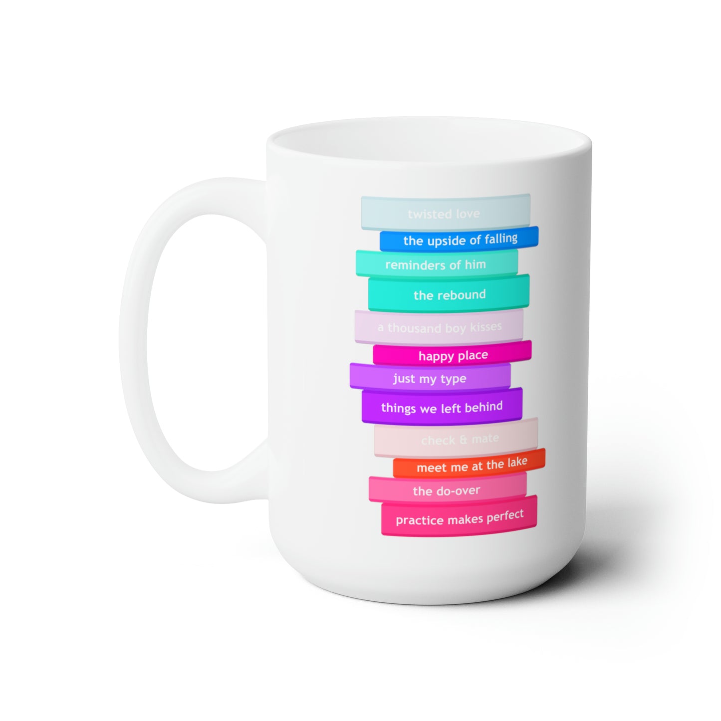 Romance Book Stack (Ceramic Mug 15oz)