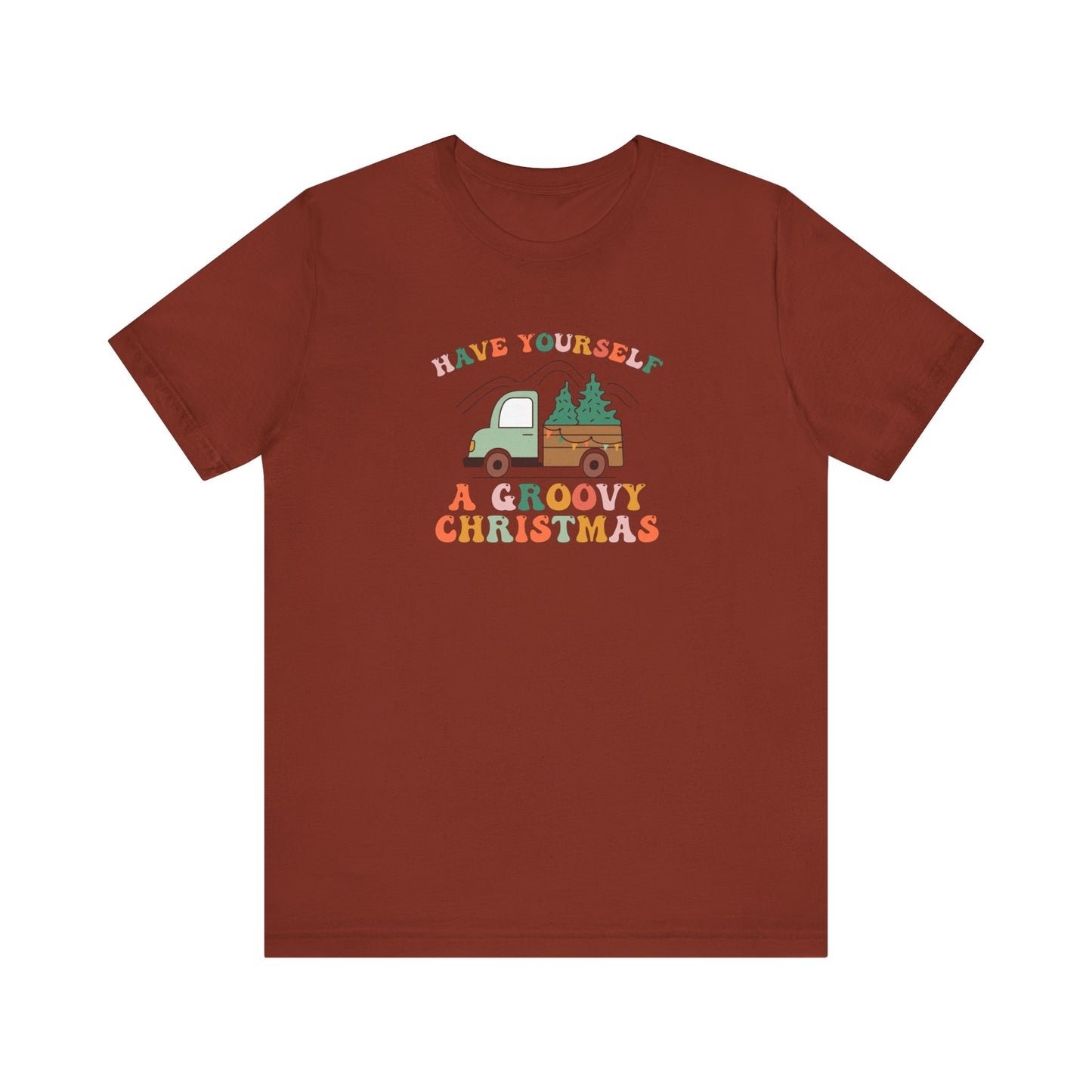 Groovy Christmas Truck T-Shirt