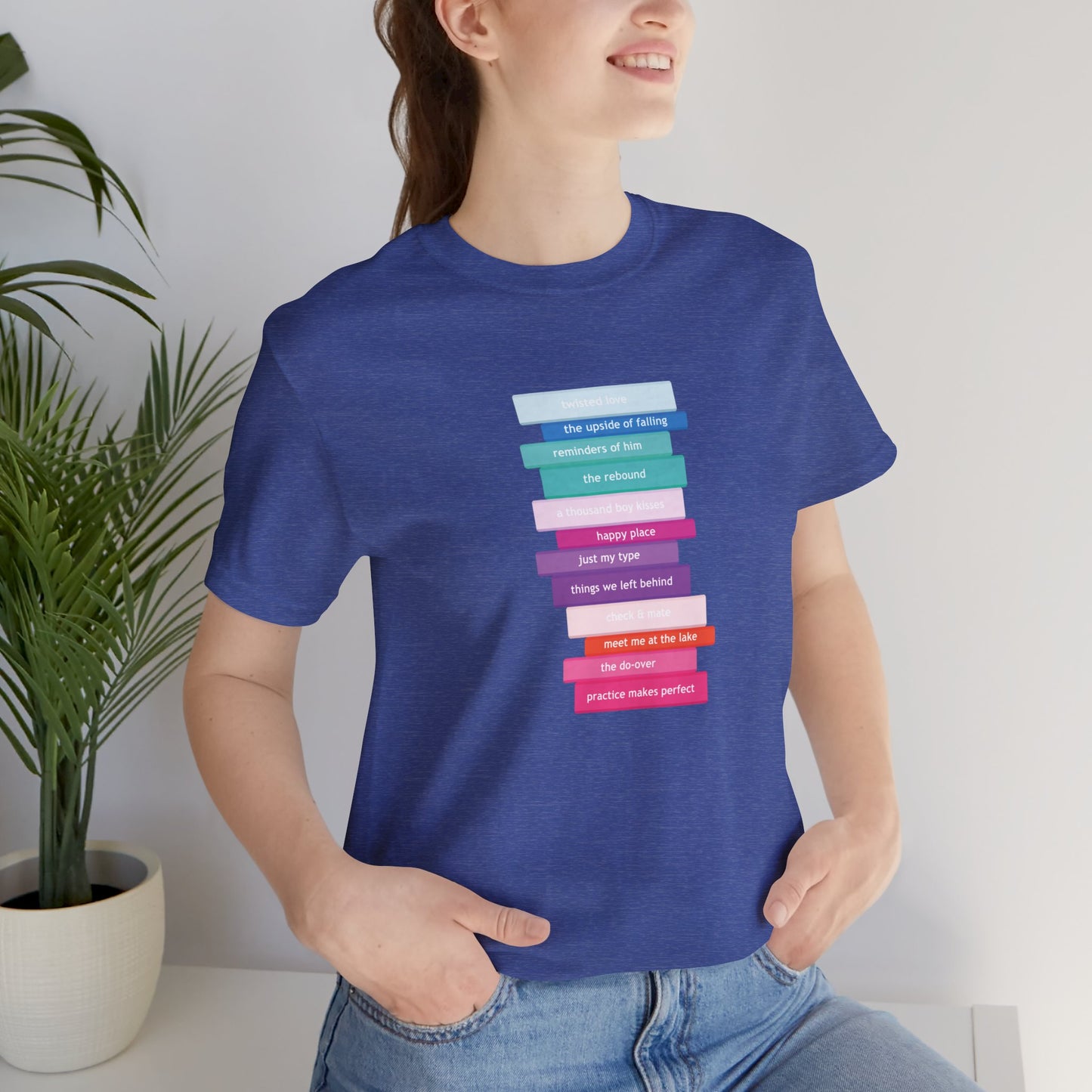 Romance Book Stack T-Shirt