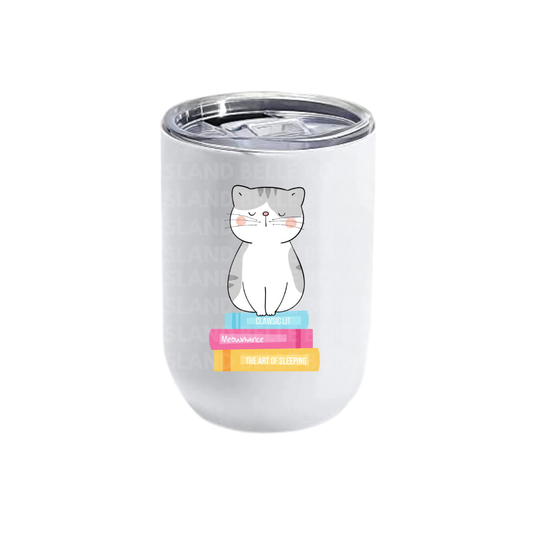 Cat & Books Tumblers