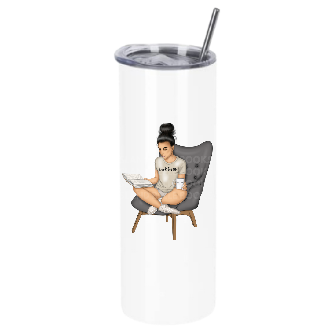 Girl Reading Tumblers