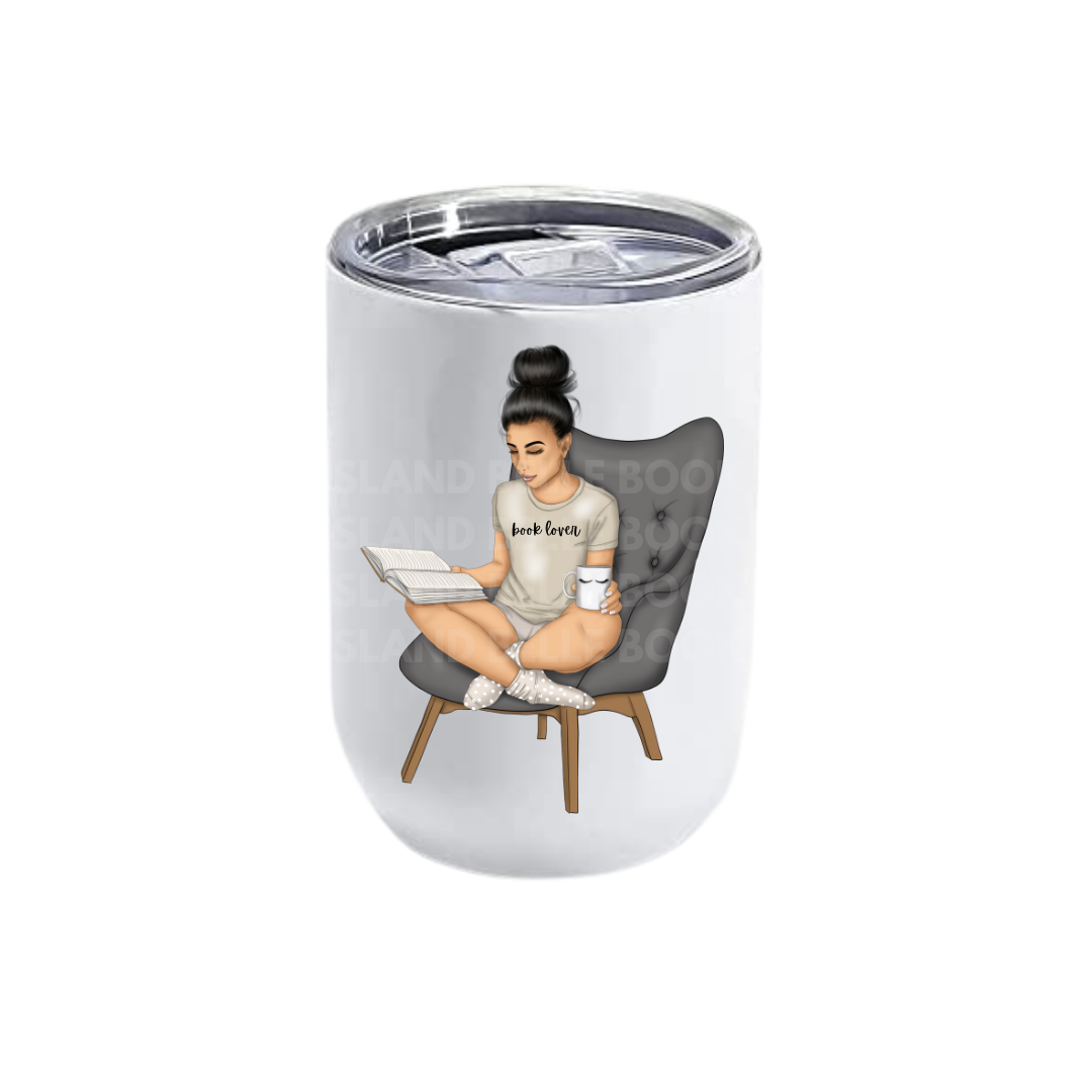 Girl Reading Tumblers