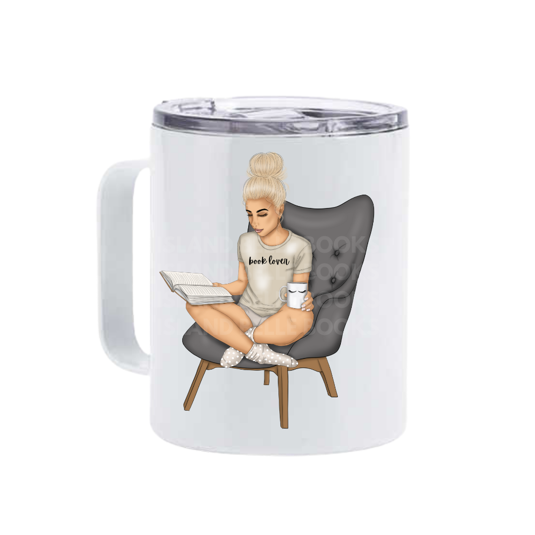 Girl Reading Tumblers
