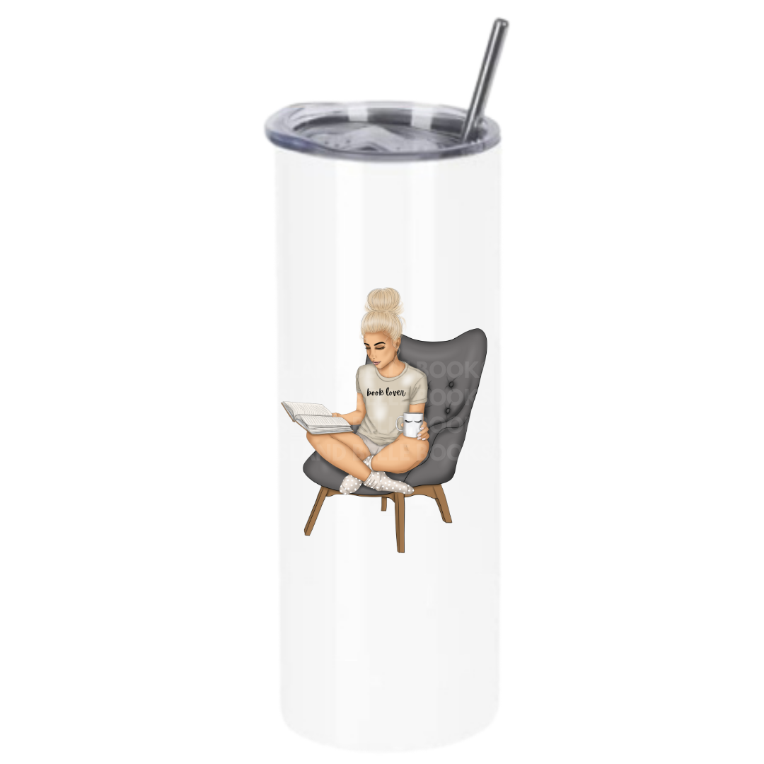 Girl Reading Tumblers