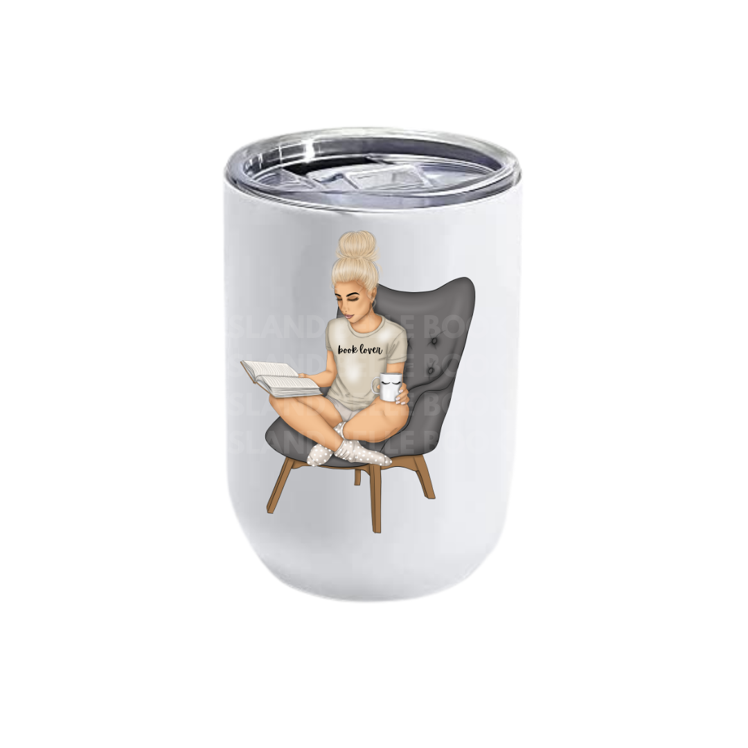 Girl Reading Tumblers