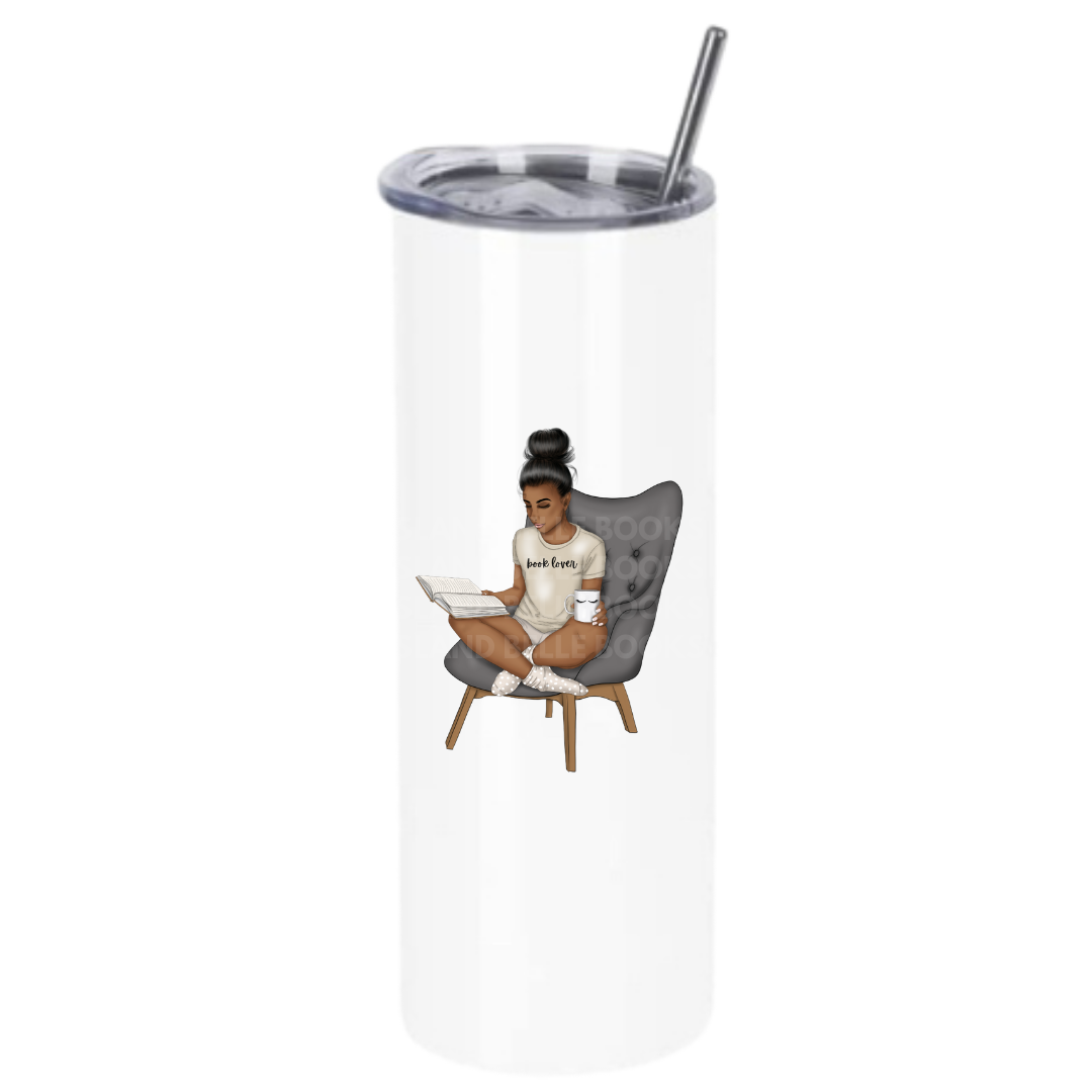 Girl Reading Tumblers
