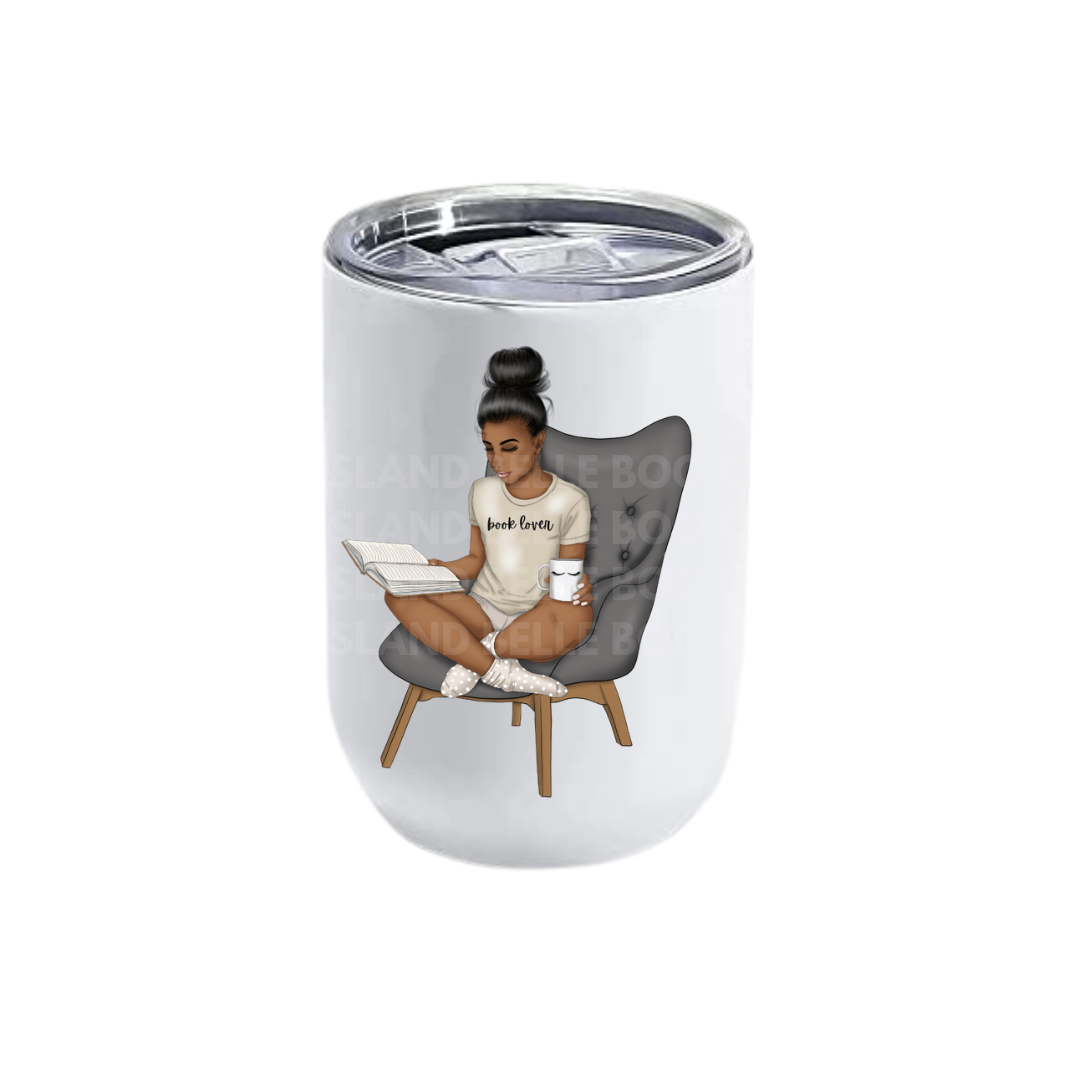 Girl Reading Tumblers