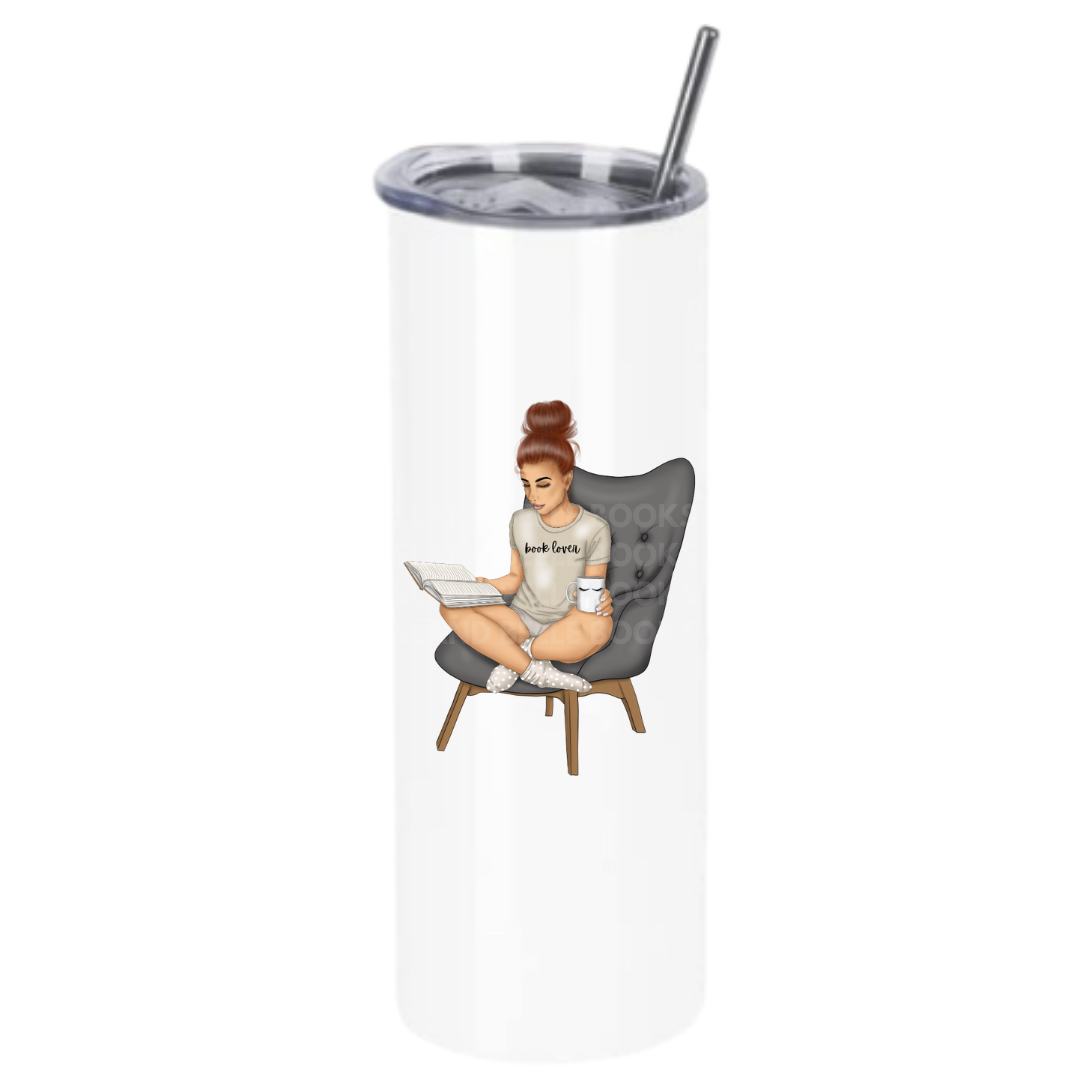 Girl Reading Tumblers