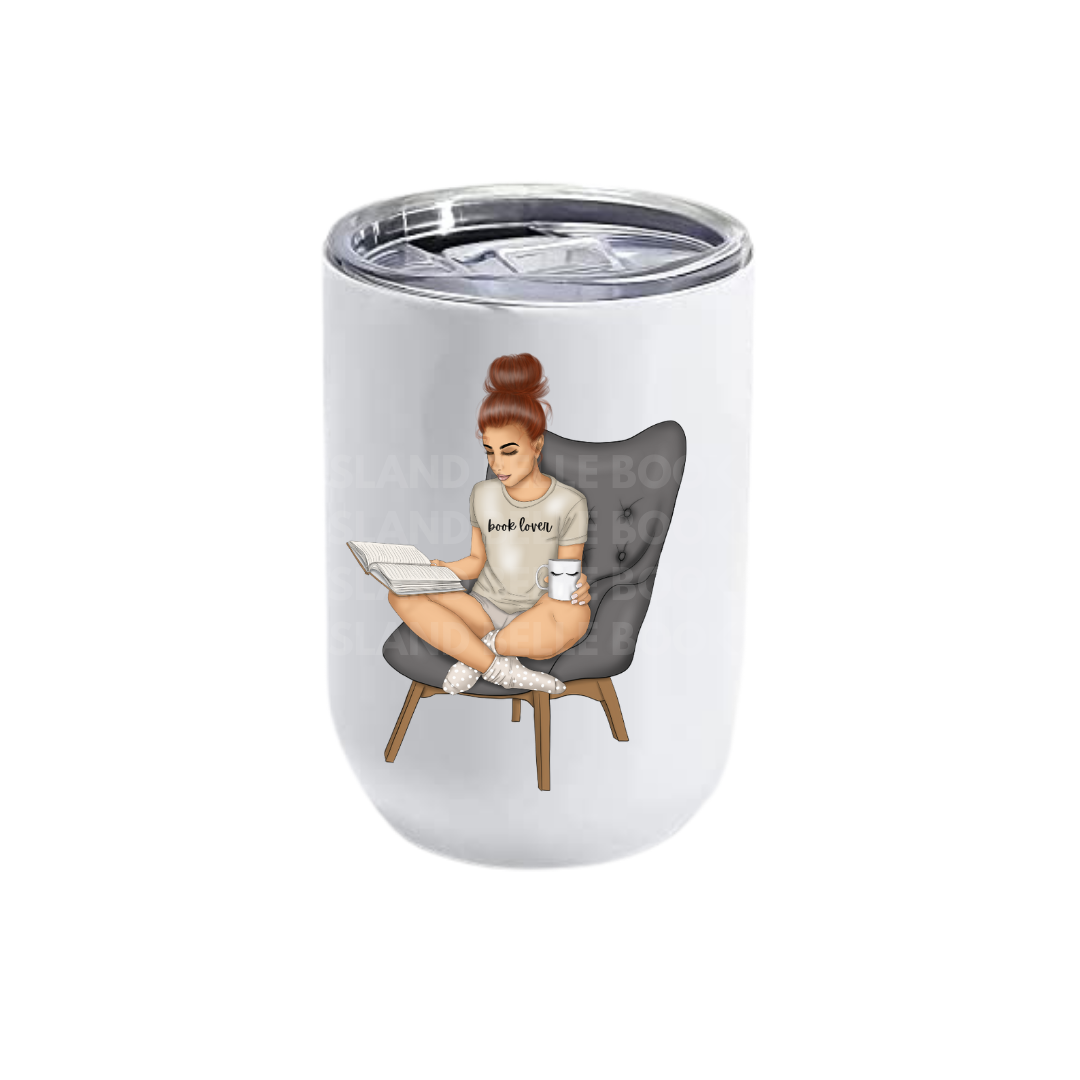 Girl Reading Tumblers
