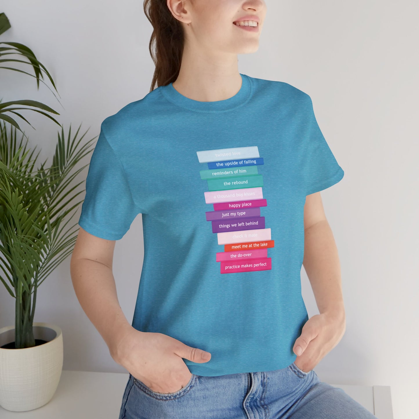 Romance Book Stack T-Shirt