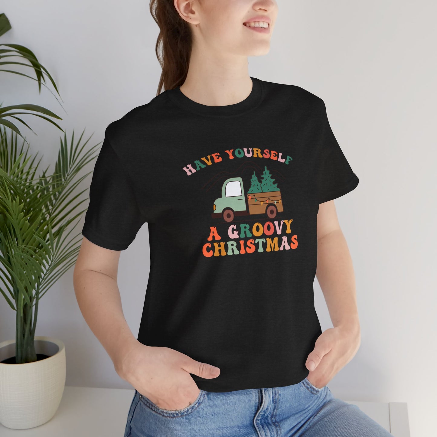 Groovy Christmas Truck T-Shirt