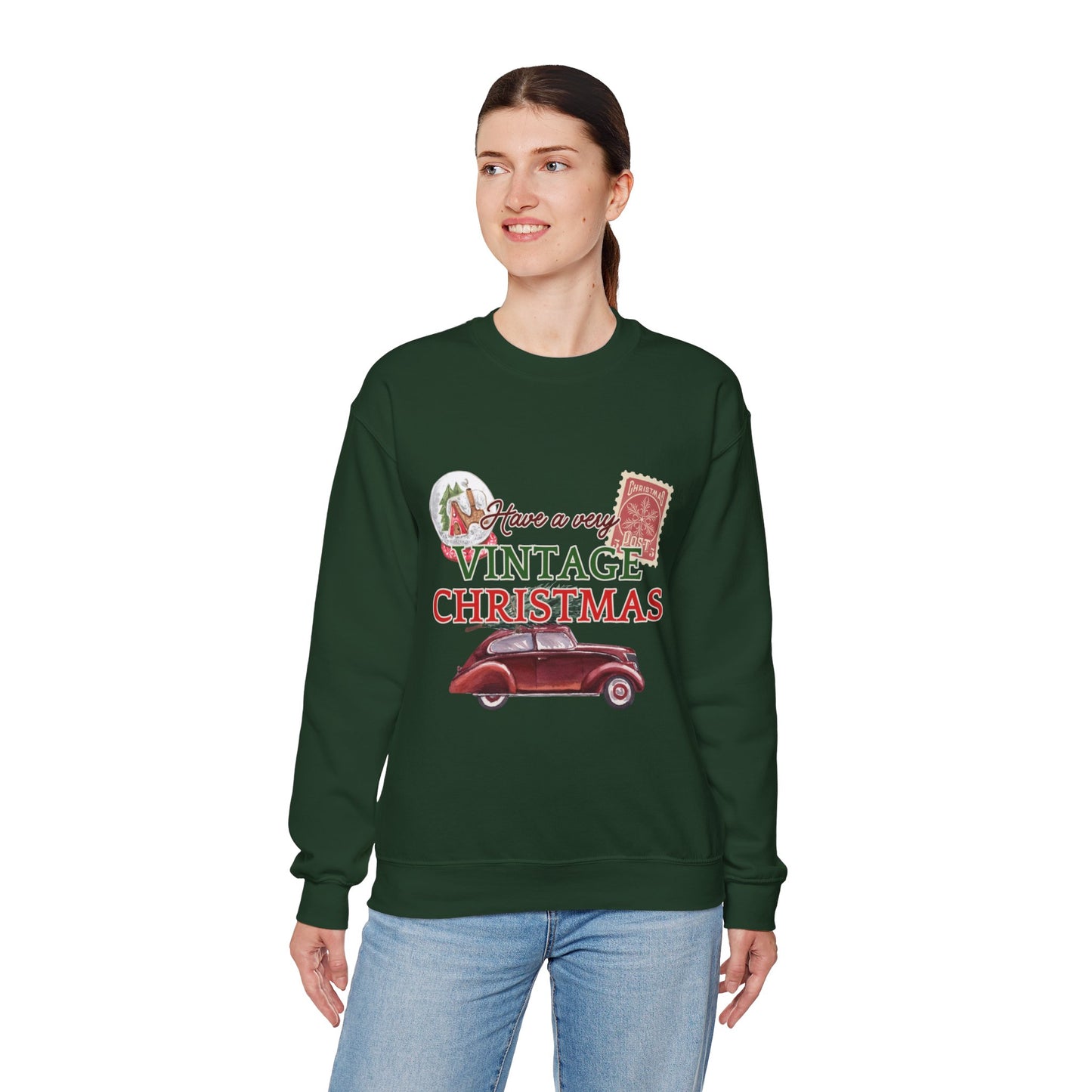 Vintage Christmas Sweatshirt – "Have a Very Vintage Christmas" Holiday Crewneck