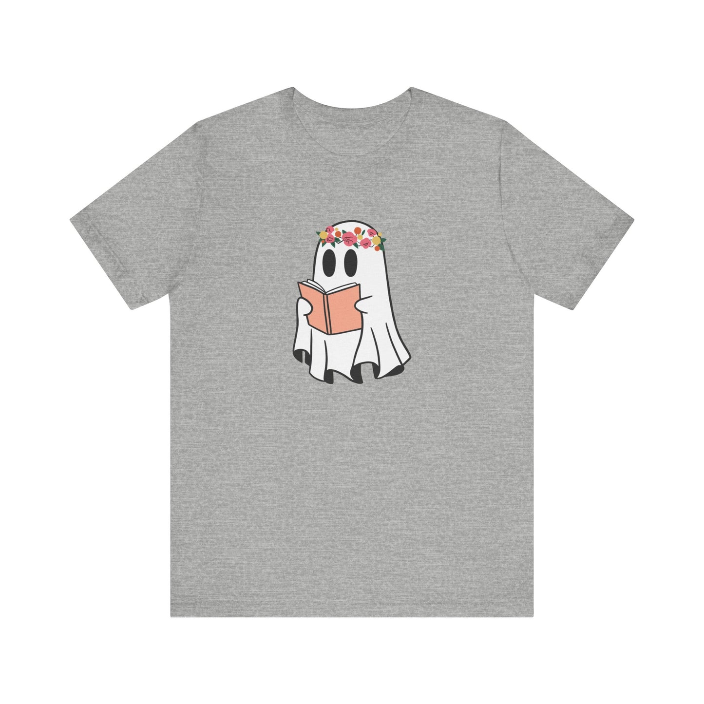 Ghosty Reading - Floral Crown T-Shirt