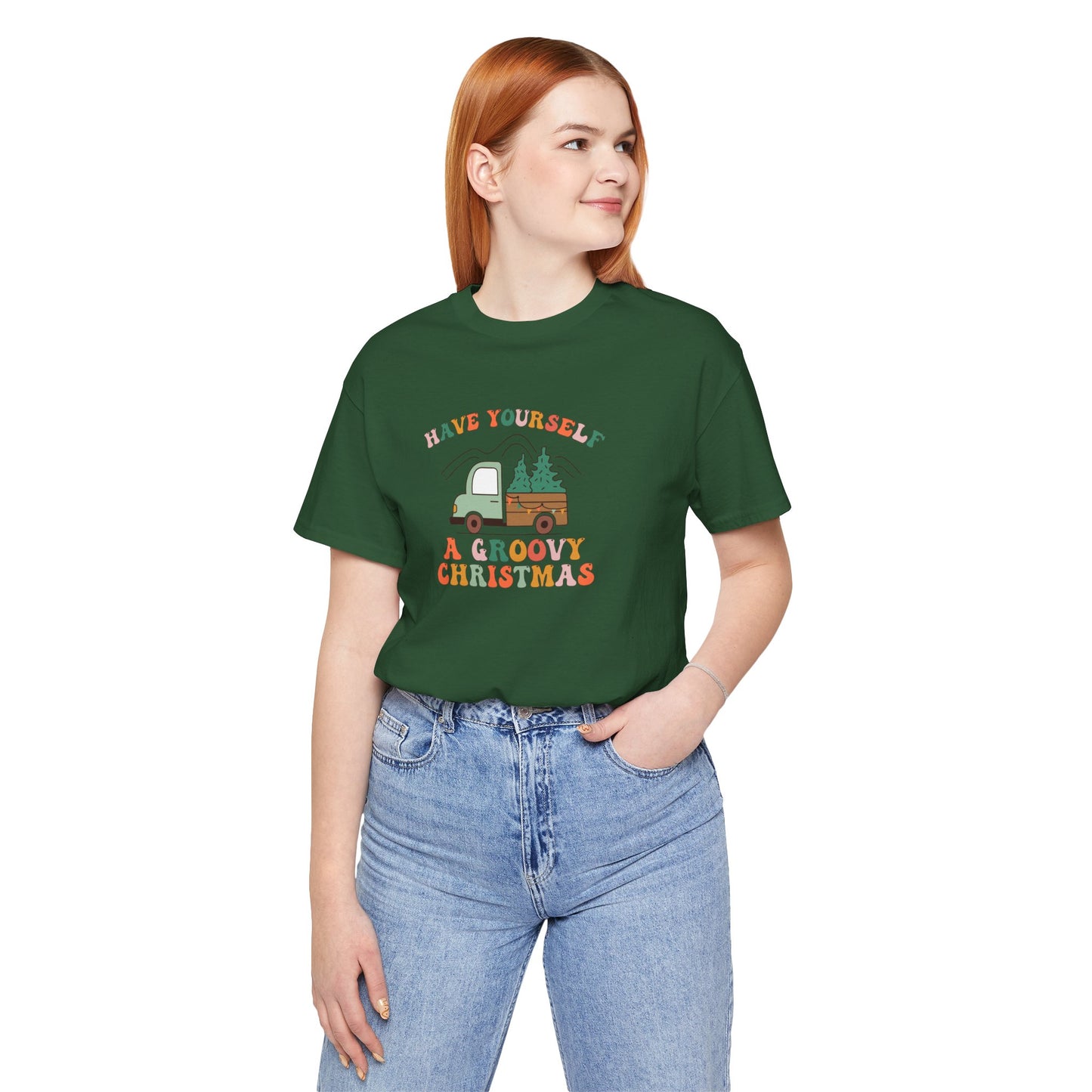 Groovy Christmas Truck T-Shirt