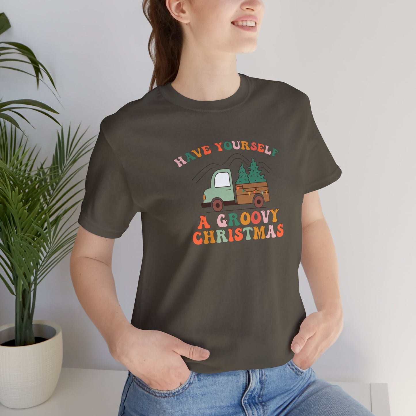 Groovy Christmas Truck T-Shirt