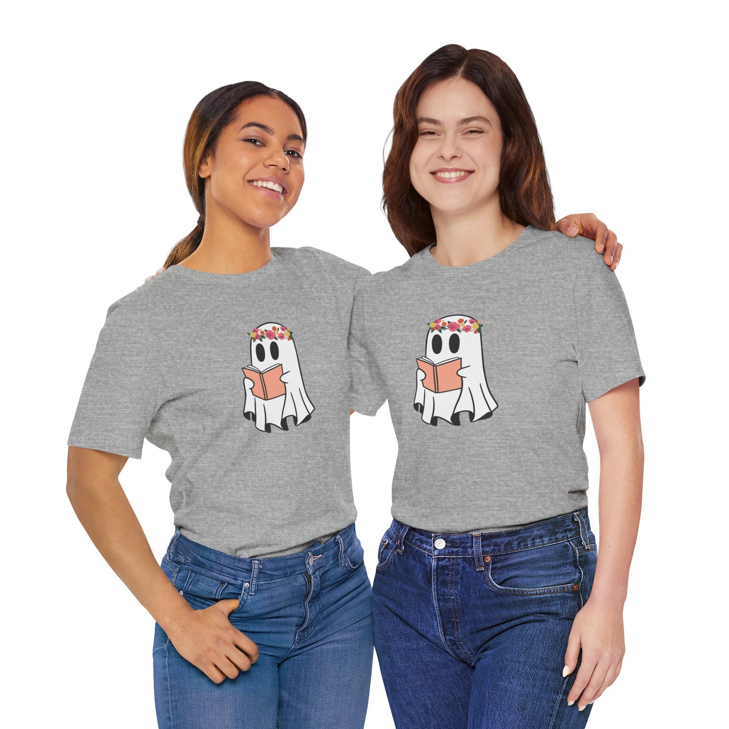 Ghosty Reading - Floral Crown T-Shirt
