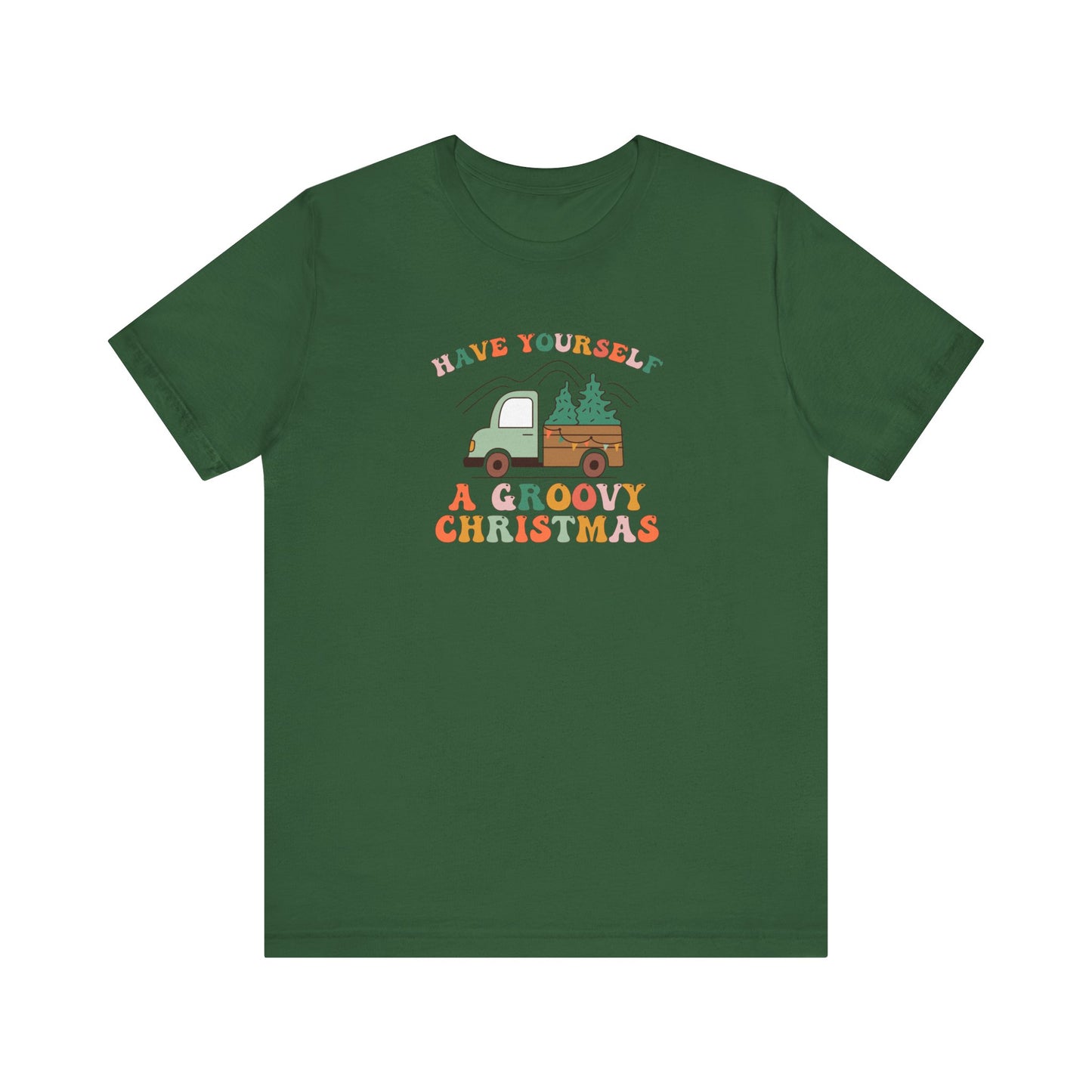 Groovy Christmas Truck T-Shirt