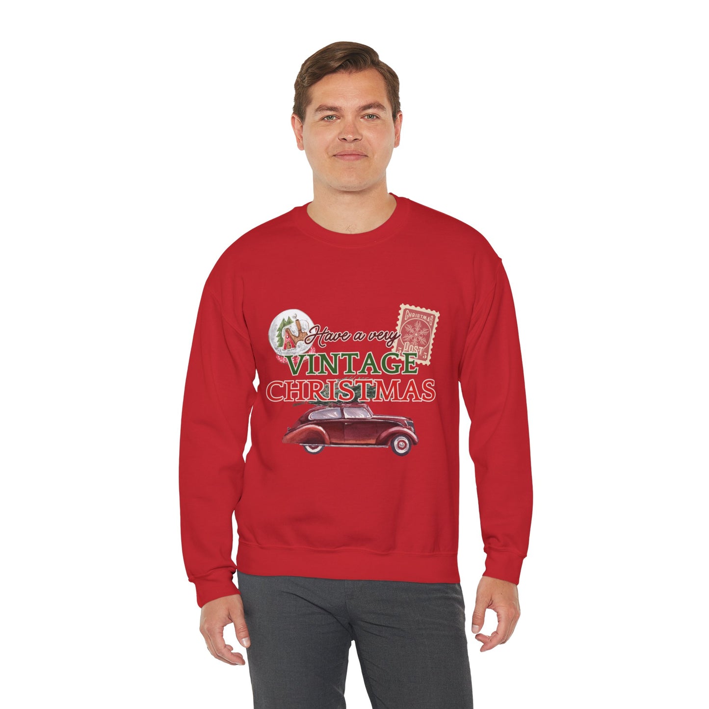 Vintage Christmas Sweatshirt – "Have a Very Vintage Christmas" Holiday Crewneck
