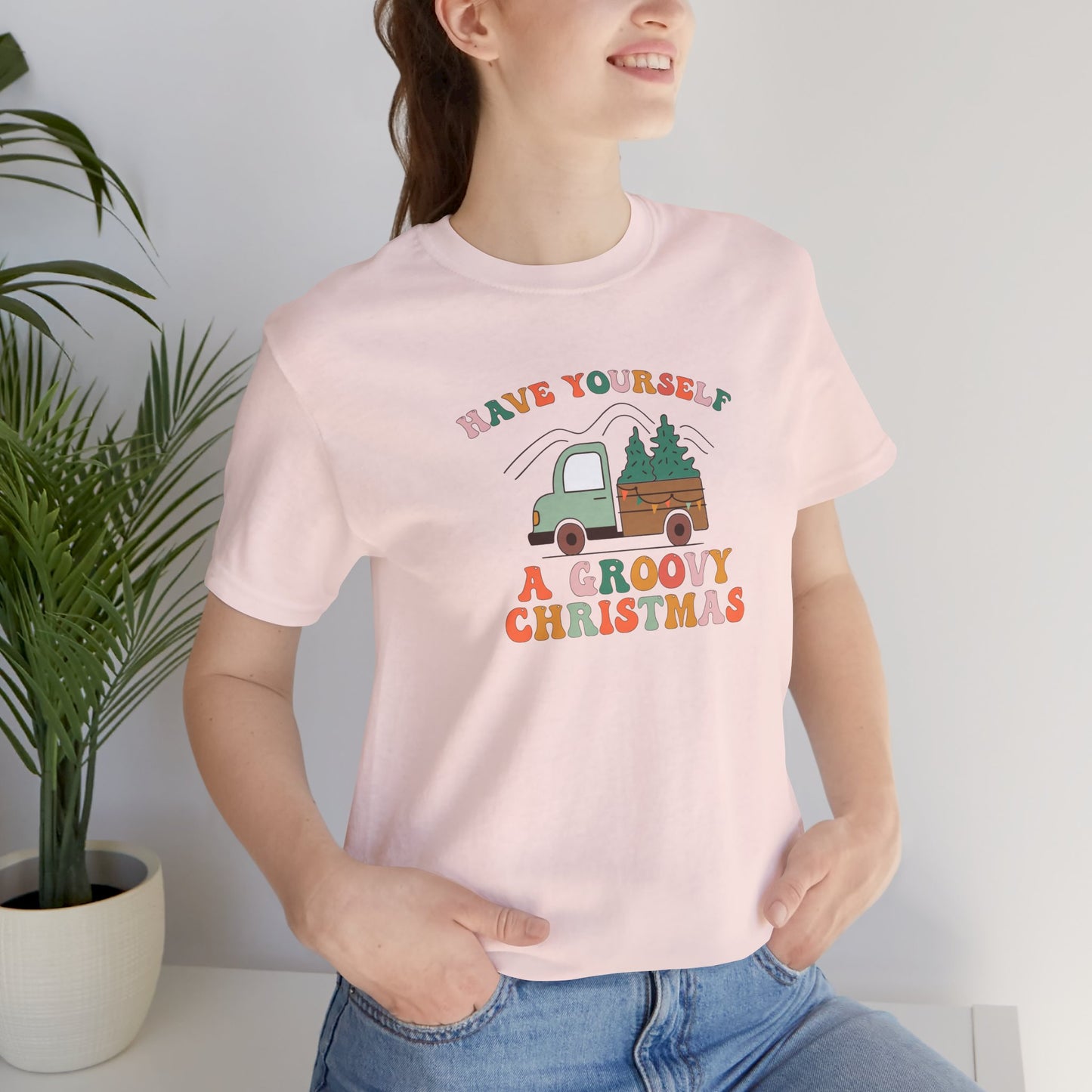 Groovy Christmas Truck T-Shirt