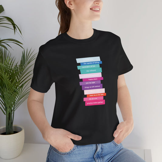 Romance Book Stack T-Shirt