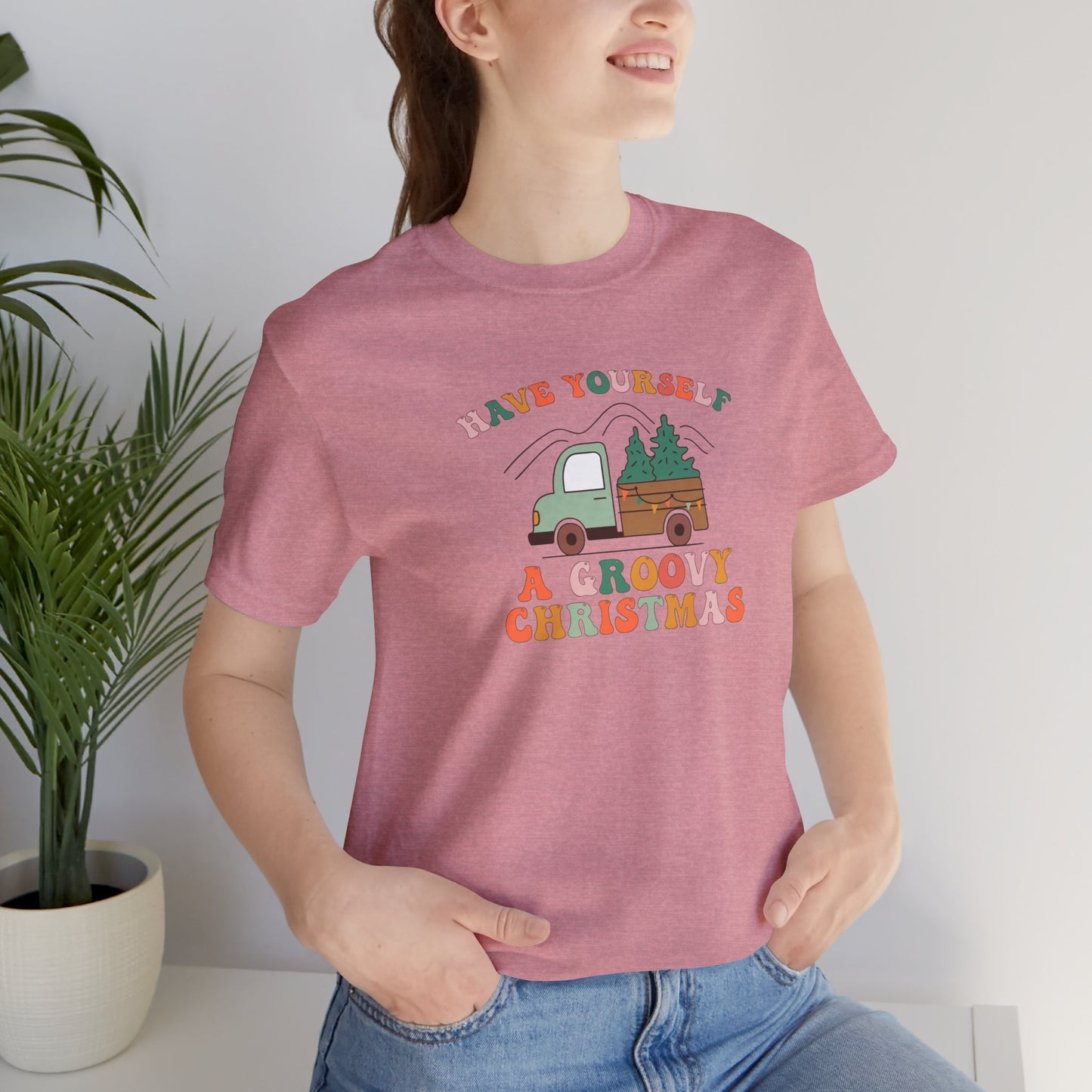 Groovy Christmas Truck T-Shirt