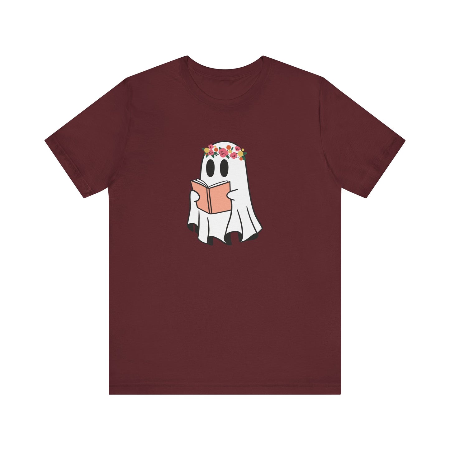 Ghosty Reading - Floral Crown T-Shirt