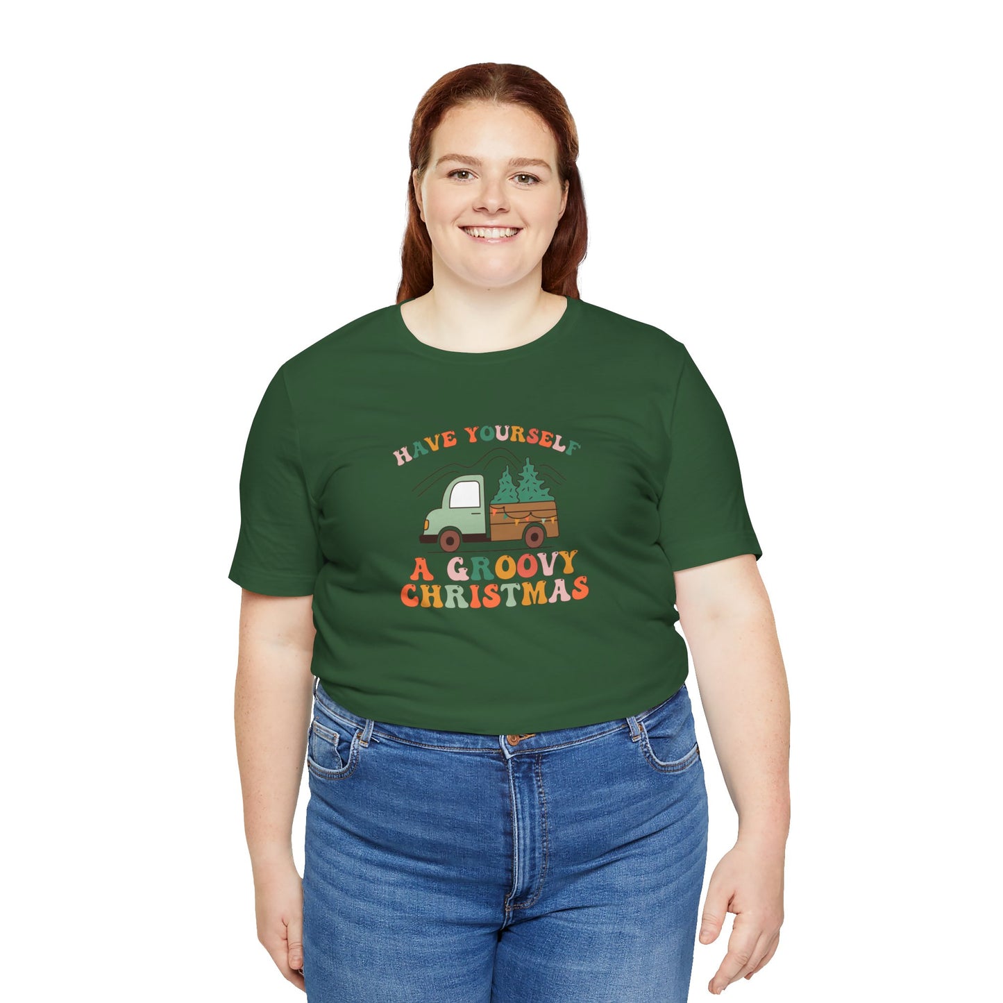 Groovy Christmas Truck T-Shirt