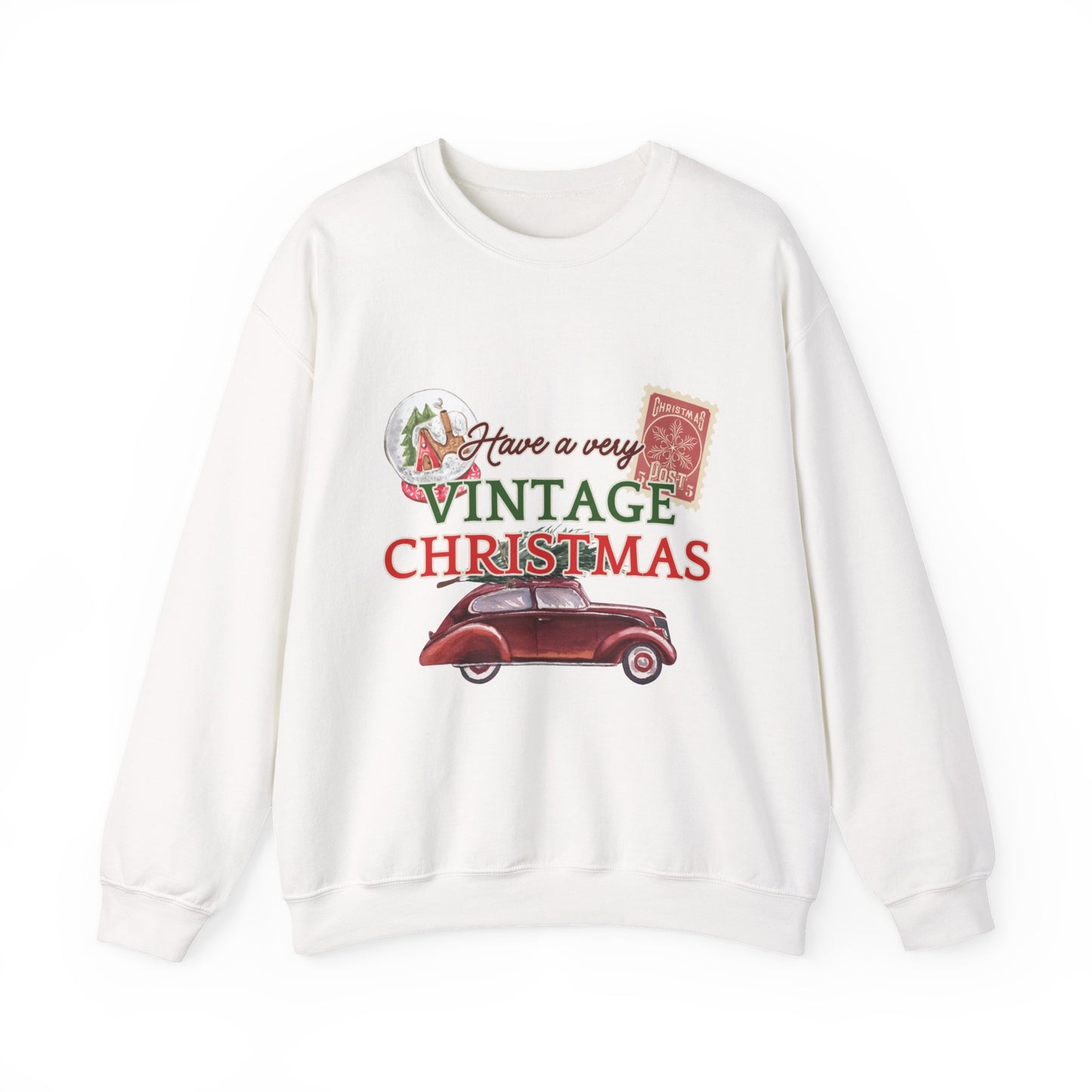 Vintage Christmas Sweatshirt – "Have a Very Vintage Christmas" Holiday Crewneck