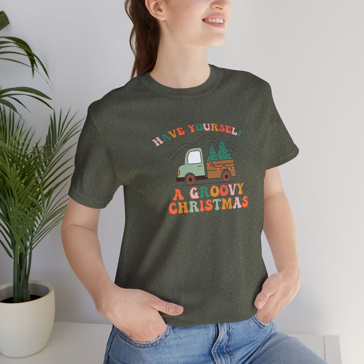 Groovy Christmas Truck T-Shirt