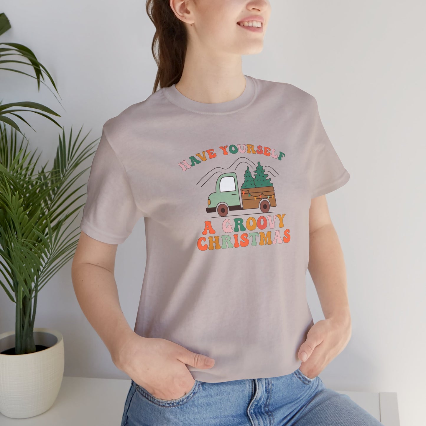 Groovy Christmas Truck T-Shirt