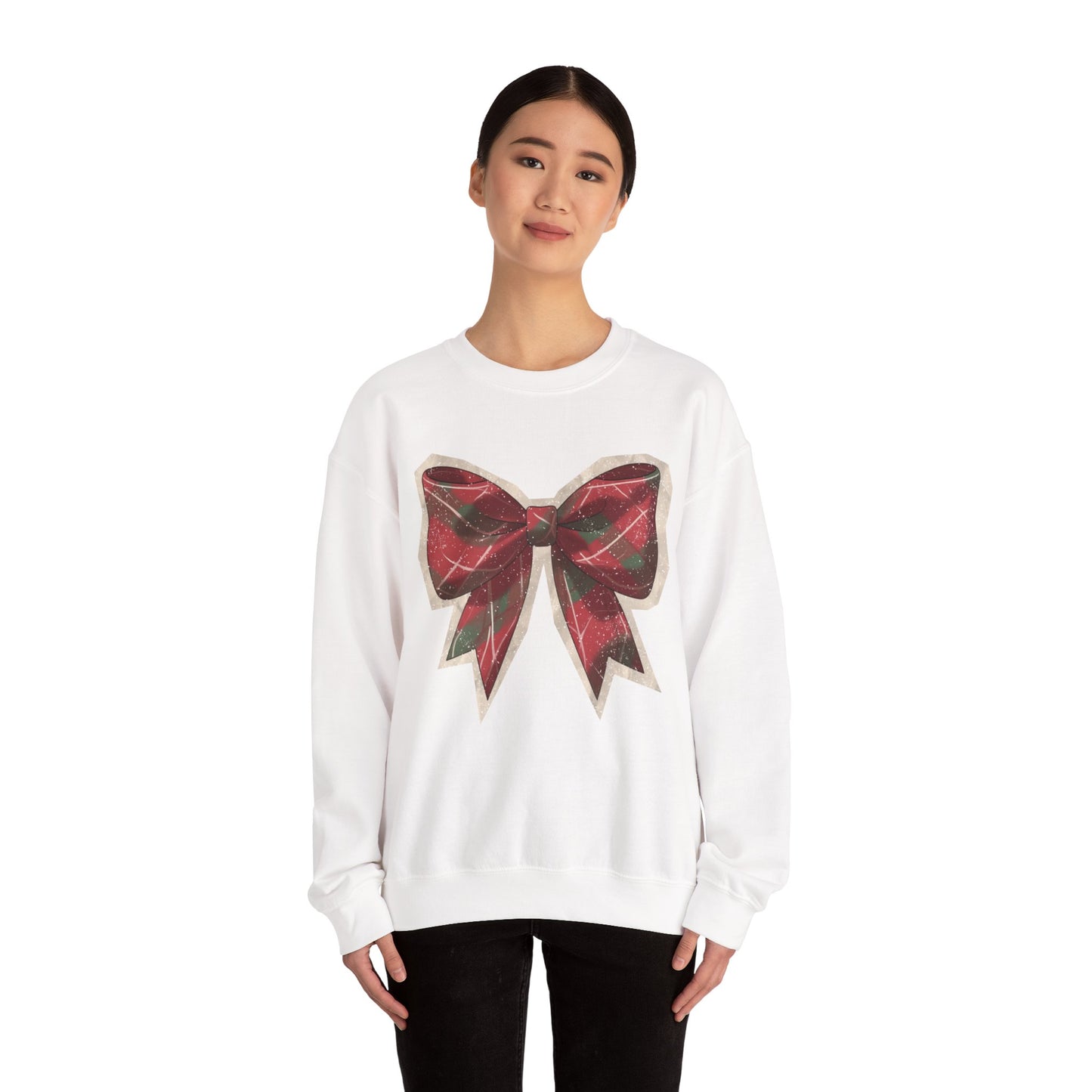 Plaid Holiday Bow Sweatshirt