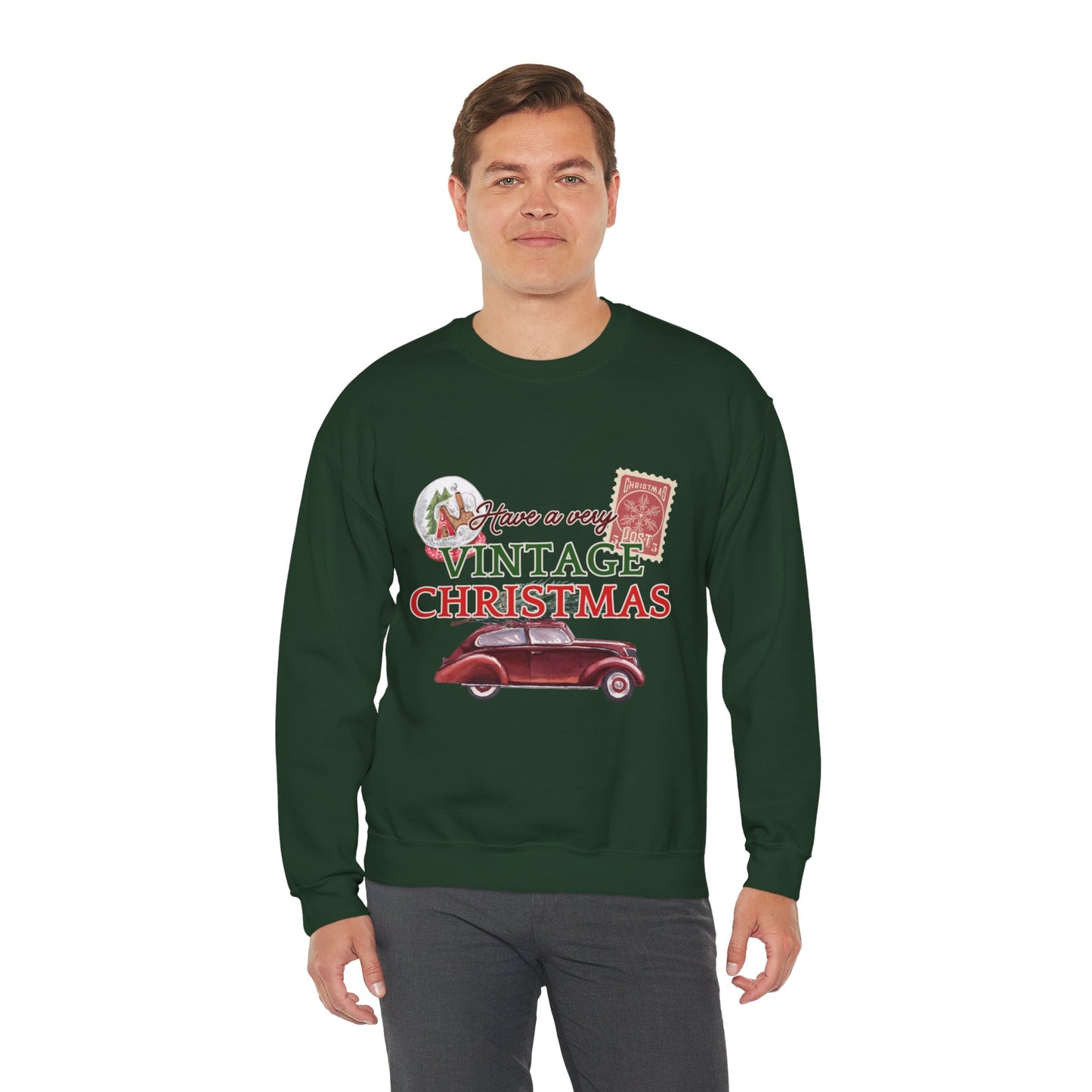 Vintage Christmas Sweatshirt – "Have a Very Vintage Christmas" Holiday Crewneck