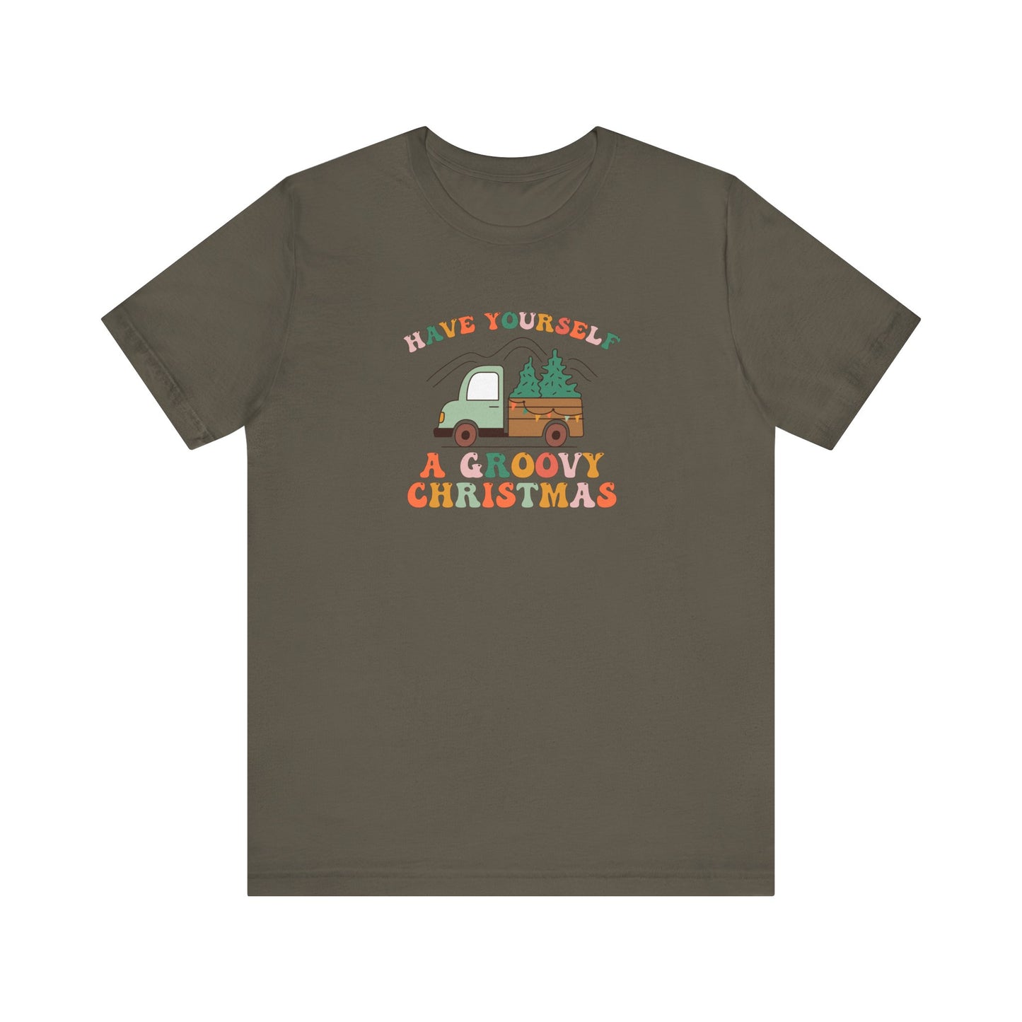 Groovy Christmas Truck T-Shirt