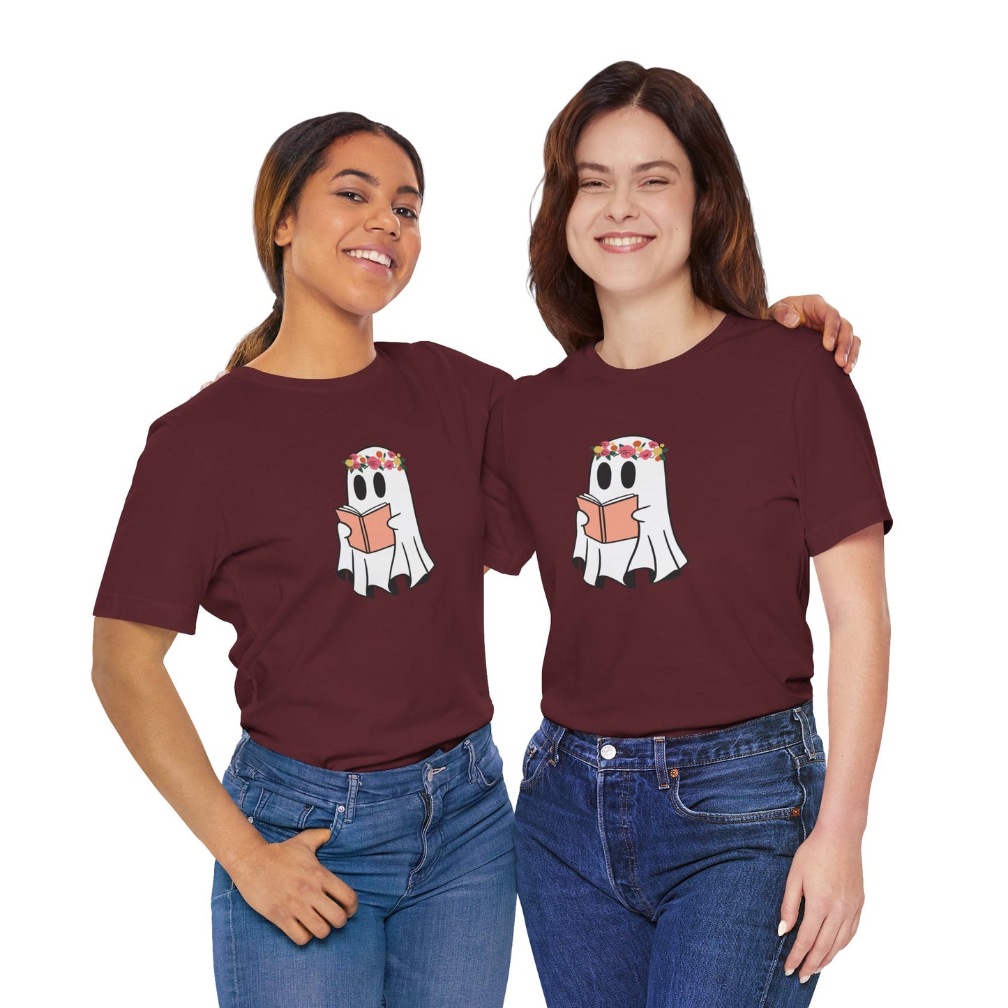Ghosty Reading - Floral Crown T-Shirt