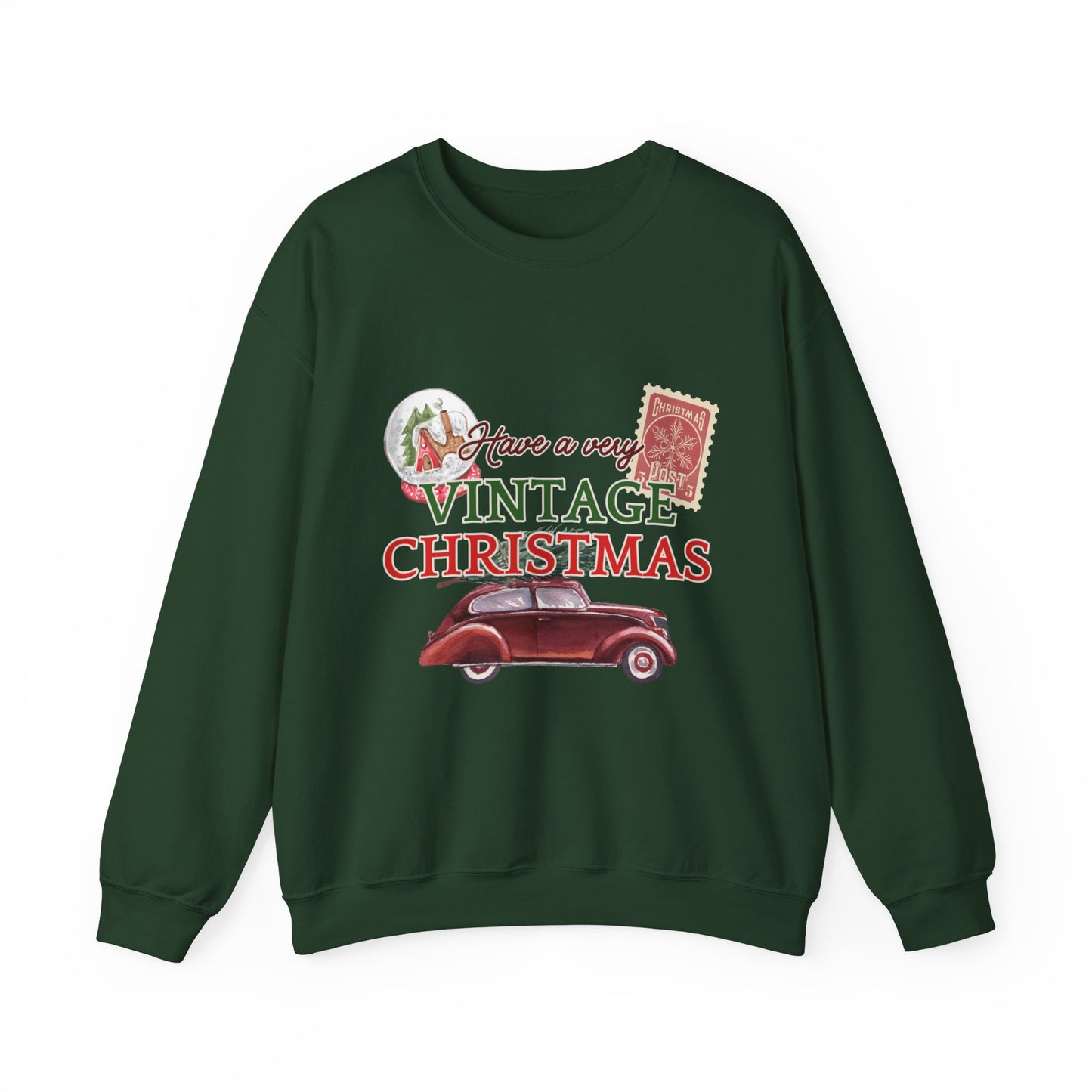 Vintage Christmas Sweatshirt – "Have a Very Vintage Christmas" Holiday Crewneck