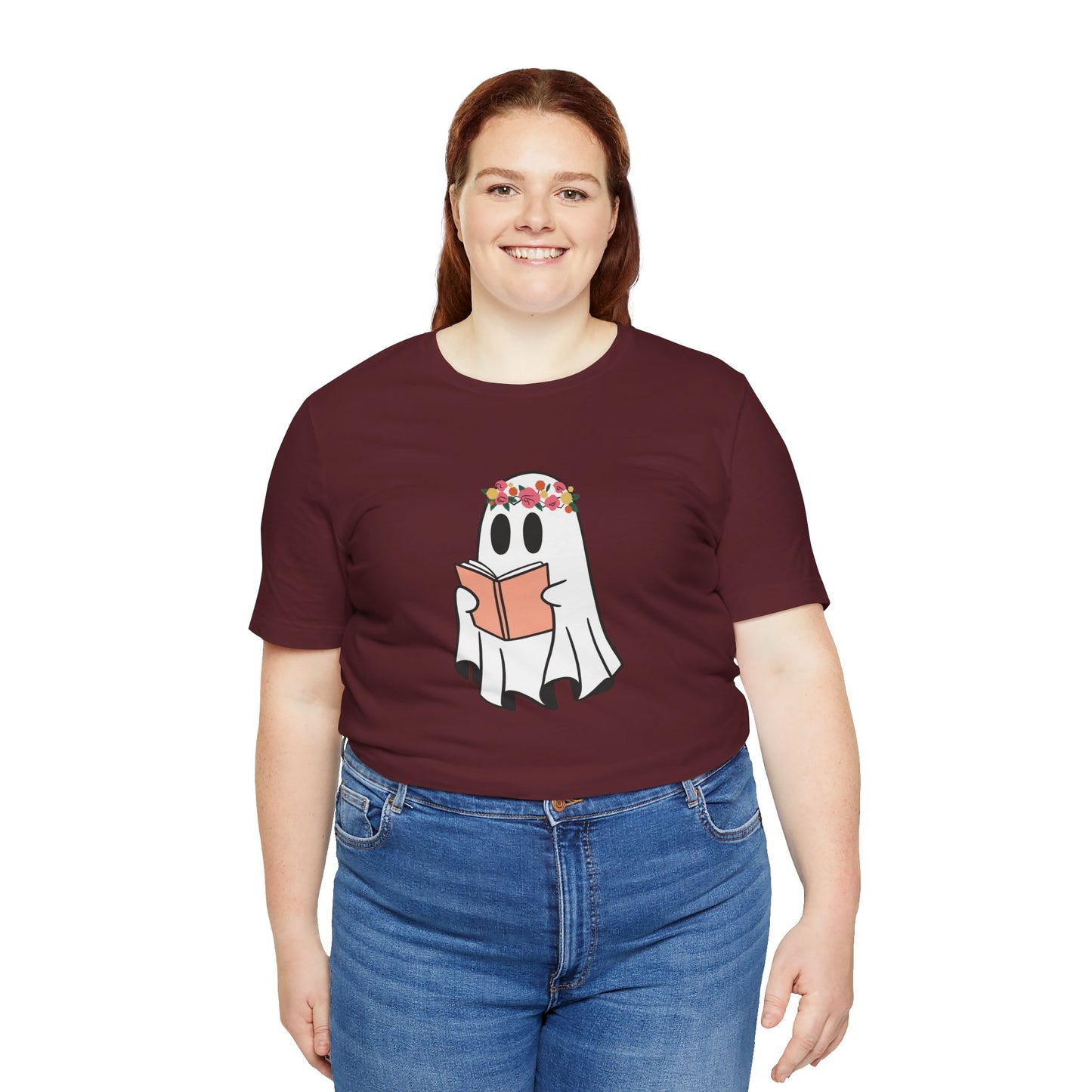 Ghosty Reading - Floral Crown T-Shirt