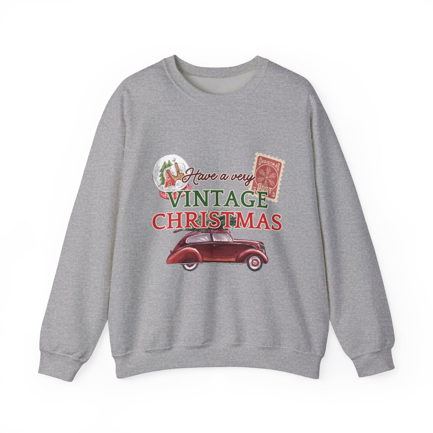 Vintage Christmas Sweatshirt – "Have a Very Vintage Christmas" Holiday Crewneck