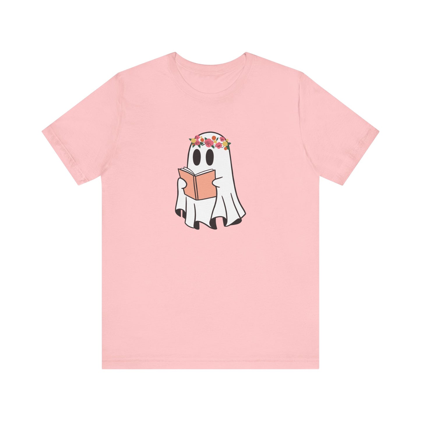 Ghosty Reading - Floral Crown T-Shirt