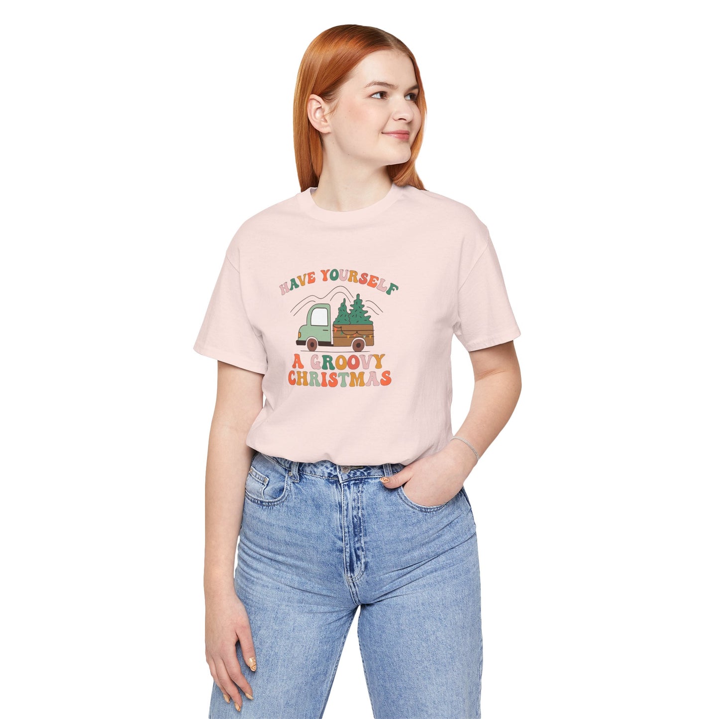 Groovy Christmas Truck T-Shirt