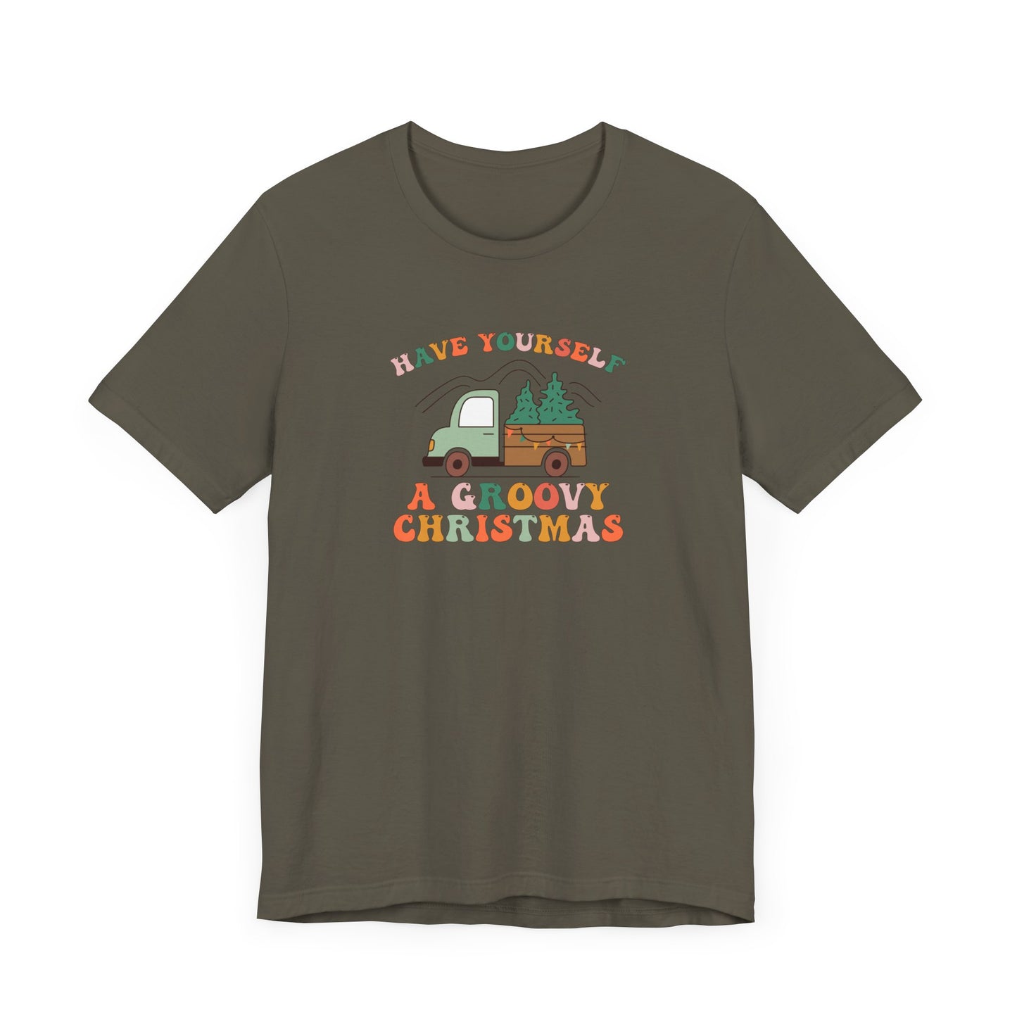 Groovy Christmas Truck T-Shirt