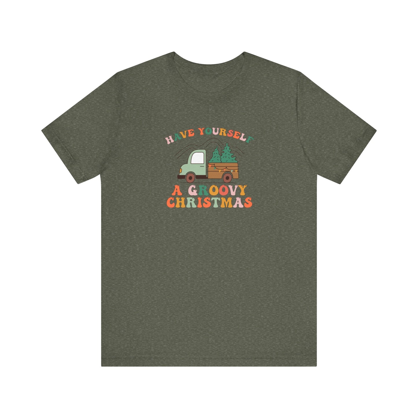 Groovy Christmas Truck T-Shirt