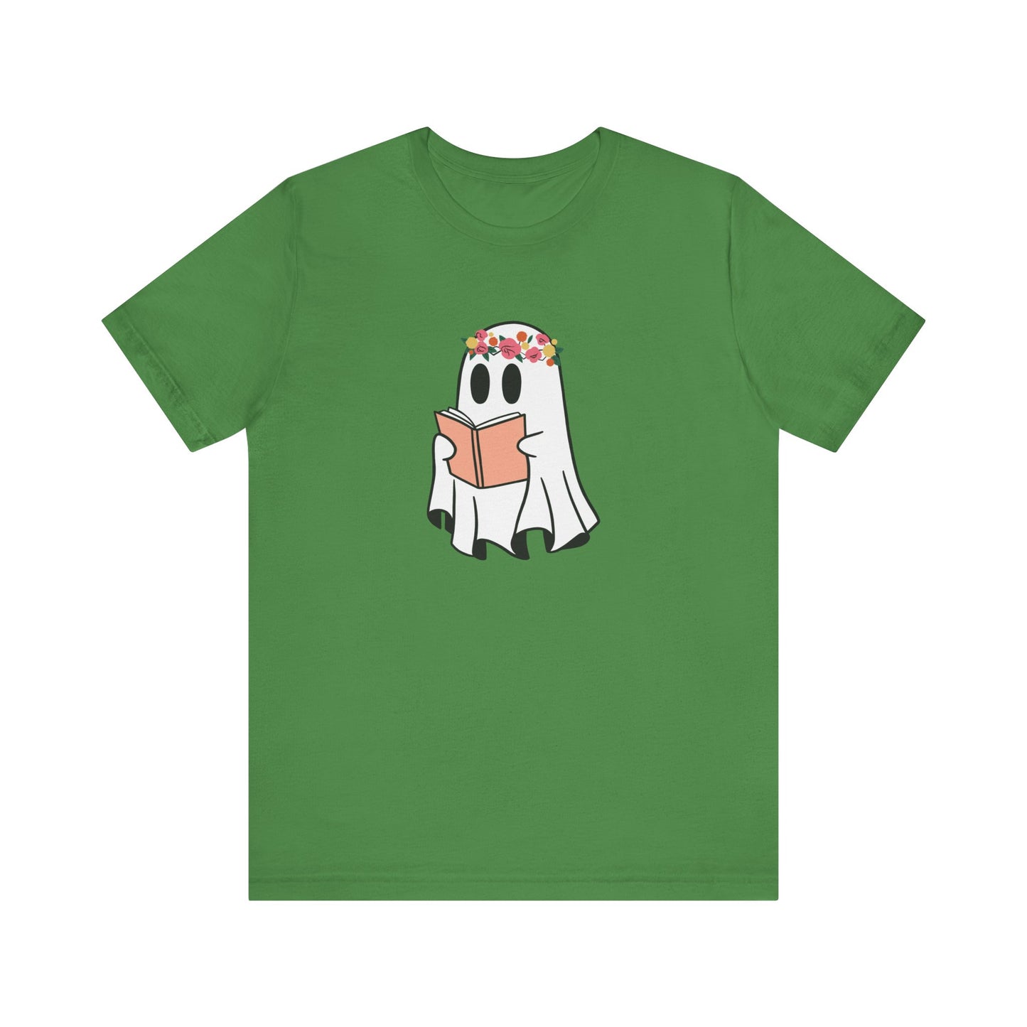 Ghosty Reading - Floral Crown T-Shirt