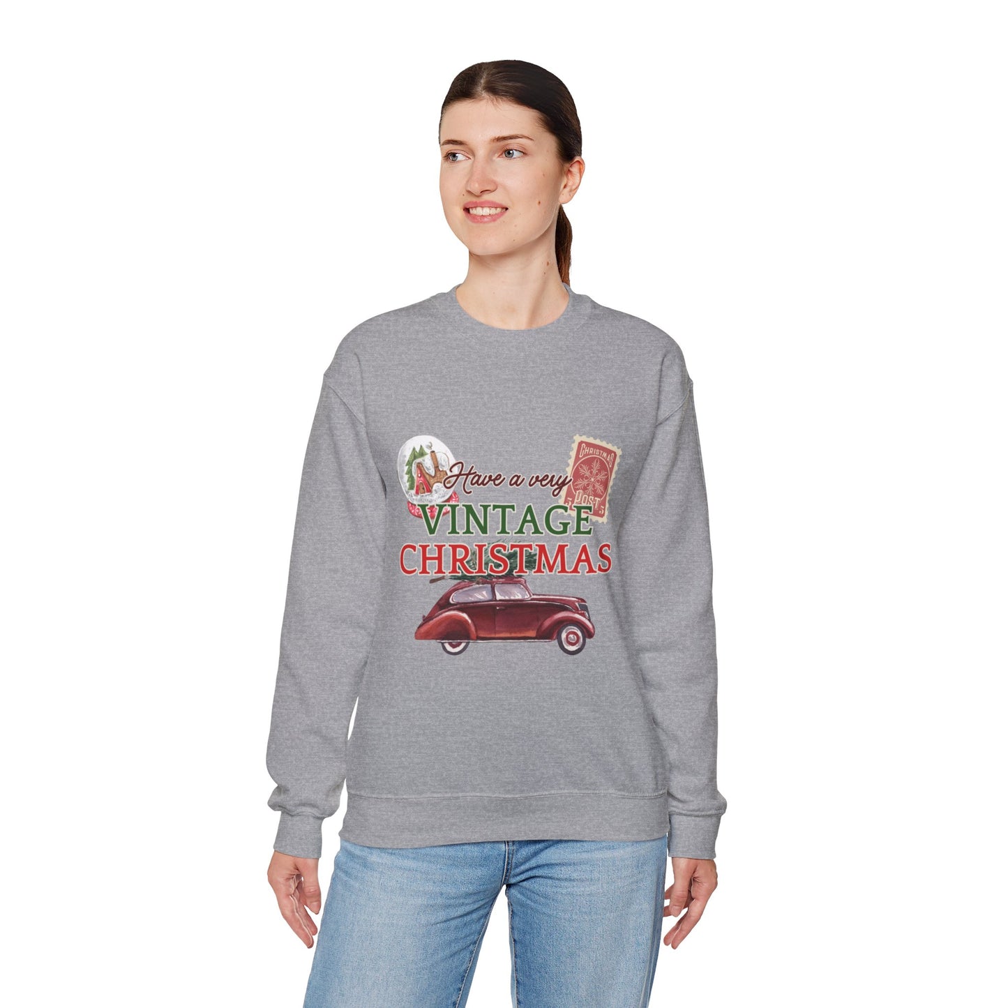 Vintage Christmas Sweatshirt – "Have a Very Vintage Christmas" Holiday Crewneck