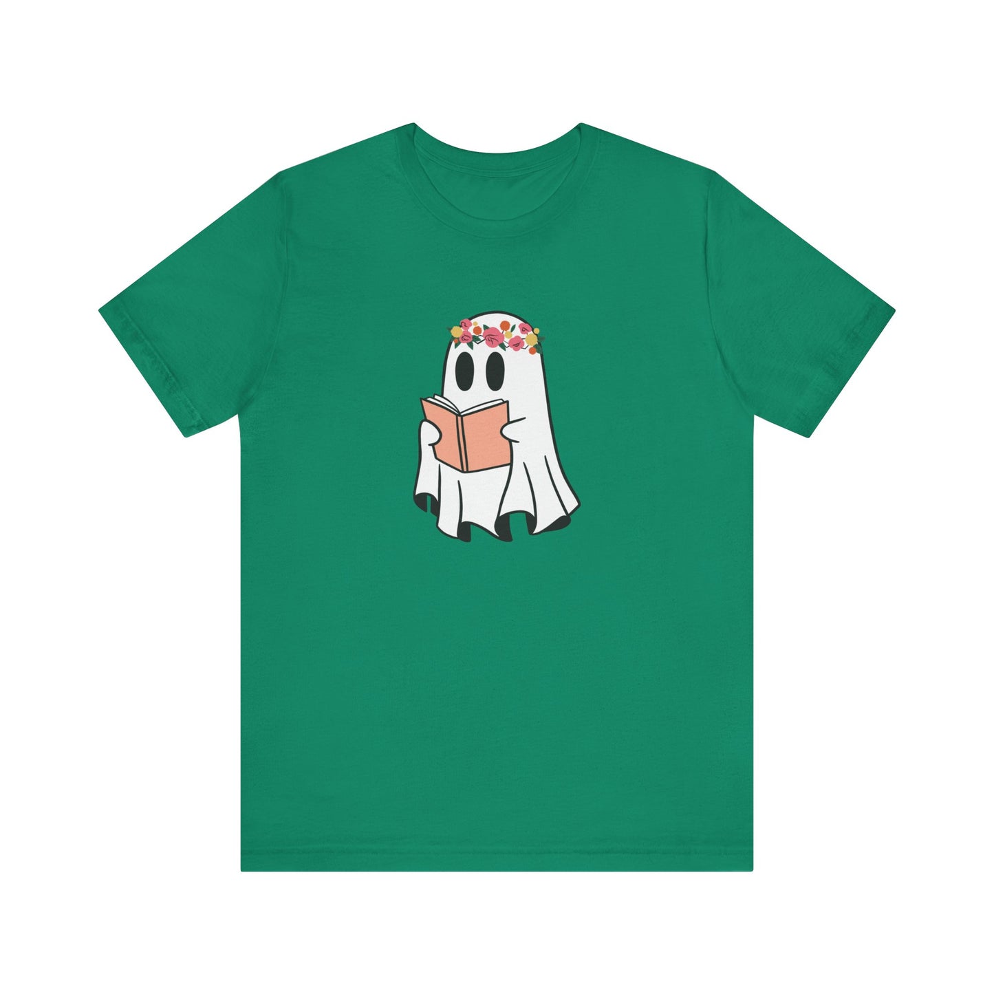 Ghosty Reading - Floral Crown T-Shirt