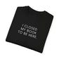 I Closed My Book to Be Here T-shirt