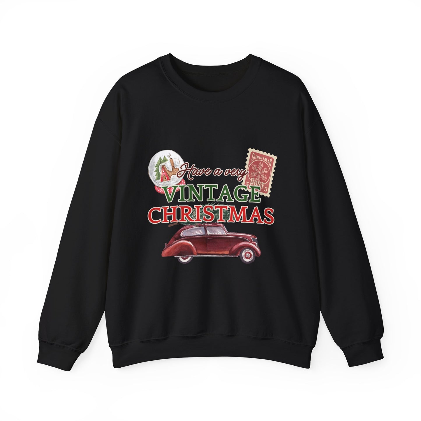 Vintage Christmas Sweatshirt – "Have a Very Vintage Christmas" Holiday Crewneck