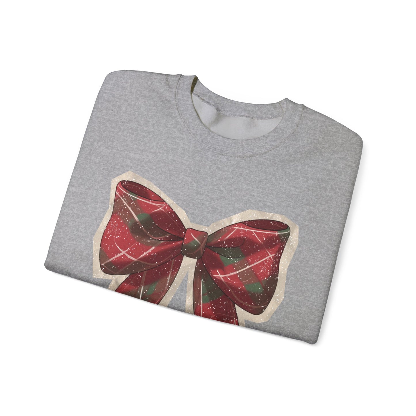 Plaid Holiday Bow Sweatshirt