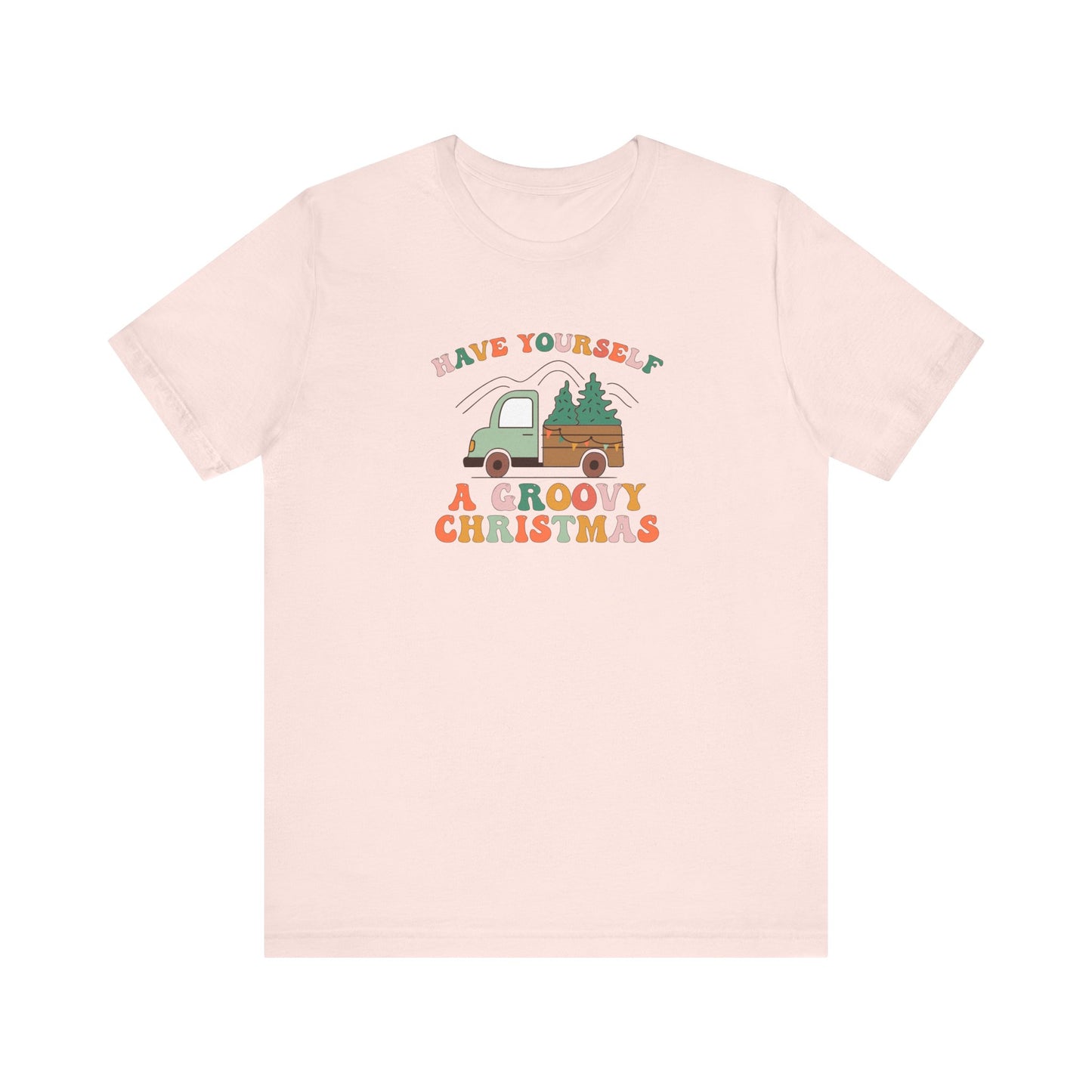Groovy Christmas Truck T-Shirt
